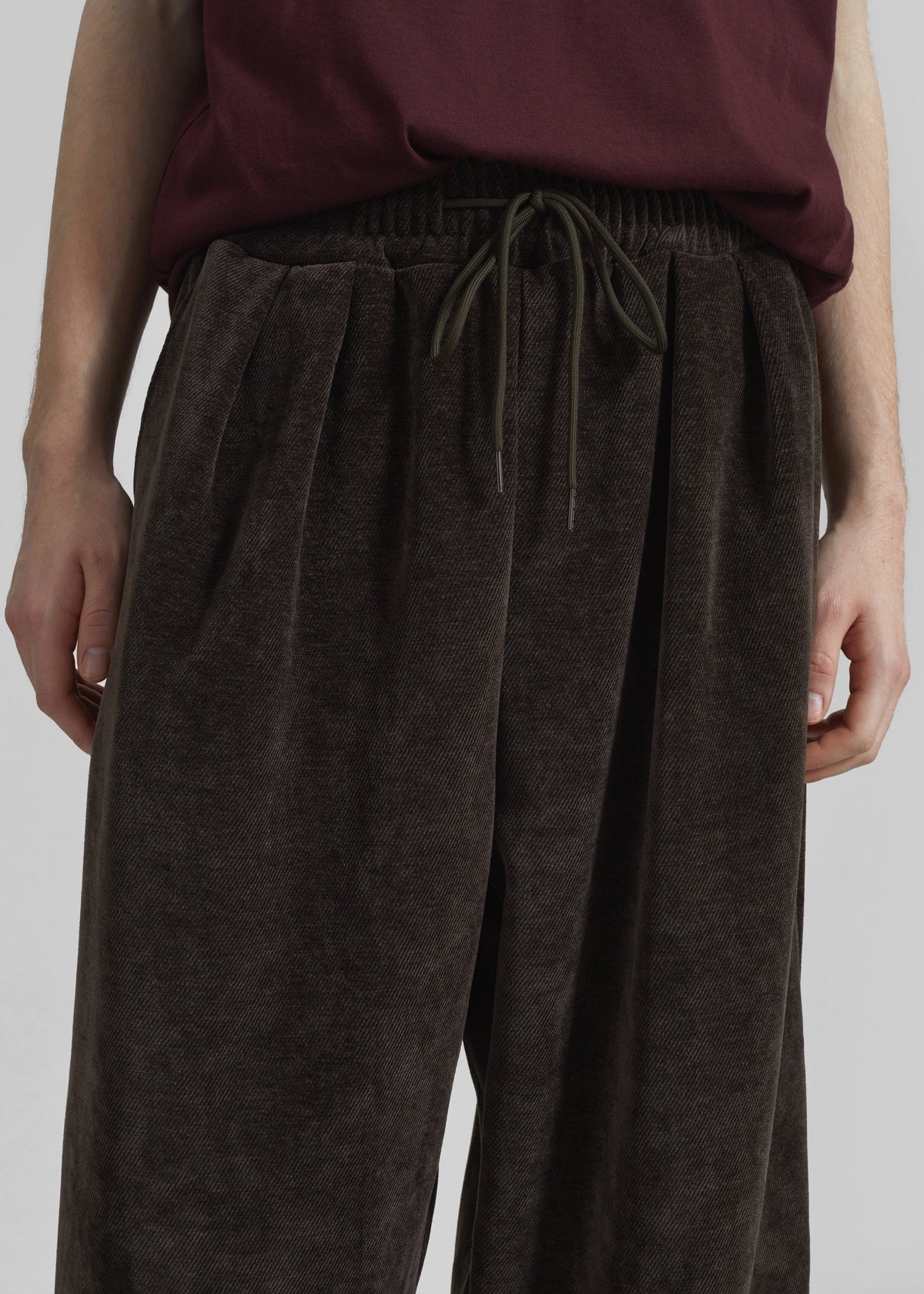 Caleb Velvet Joggers - Brown β view 2 of 8