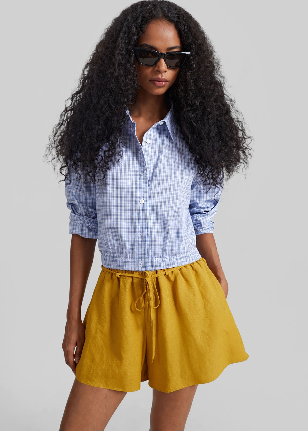 Caligny Linen Shorts - Mustard β view 5 of 9