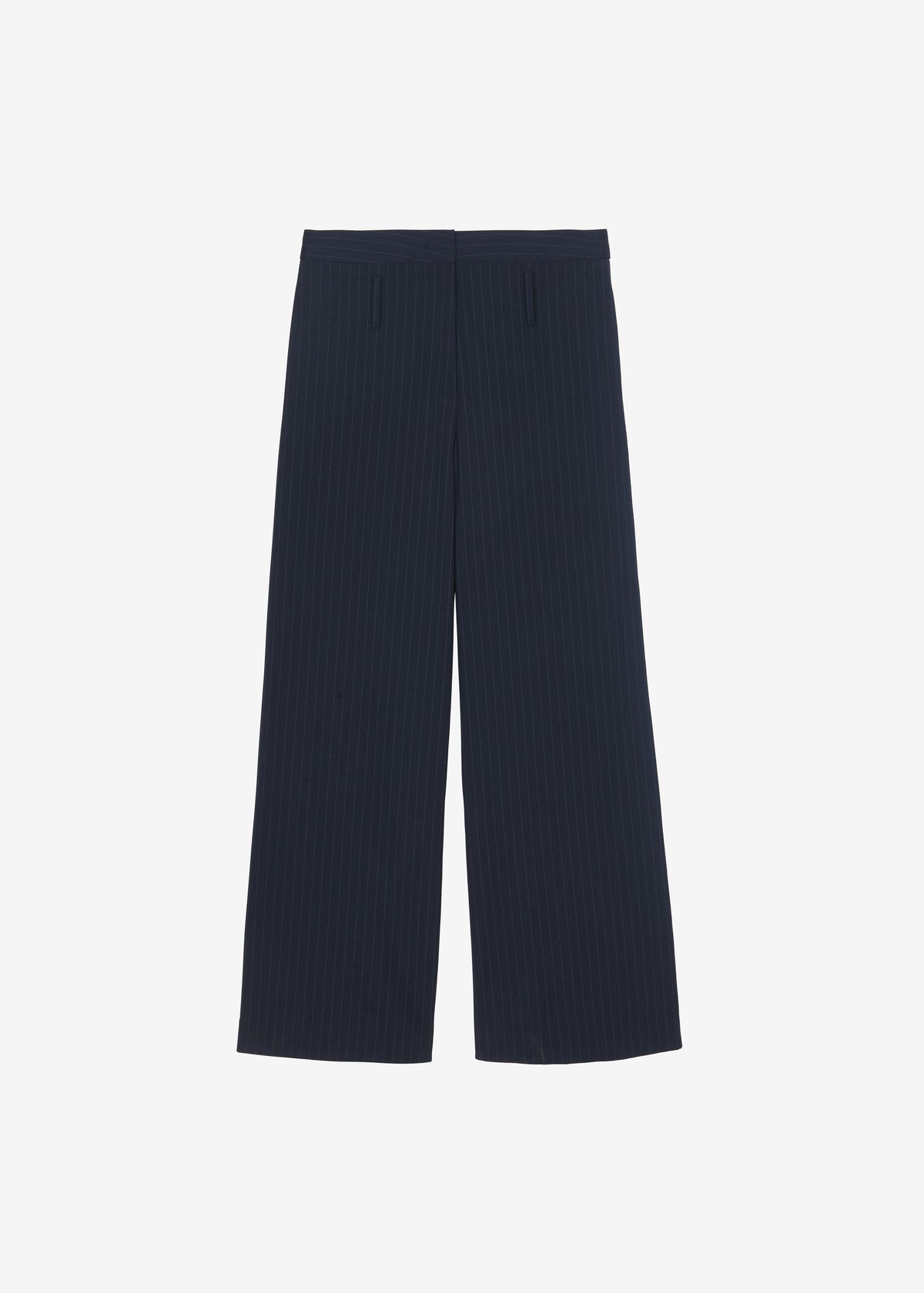 Camlez Low Belt Loop Trousers - Navy Pinstripe β view 12 of 12