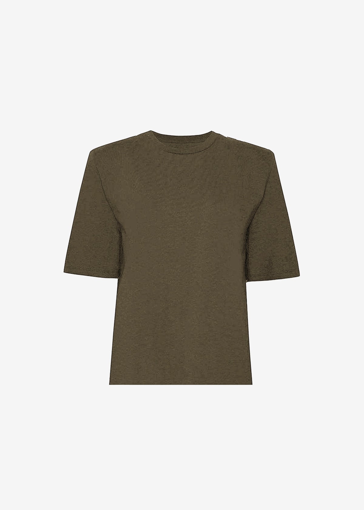 Carrington Padded Shoulder Tee - Olive β view 7 of 7