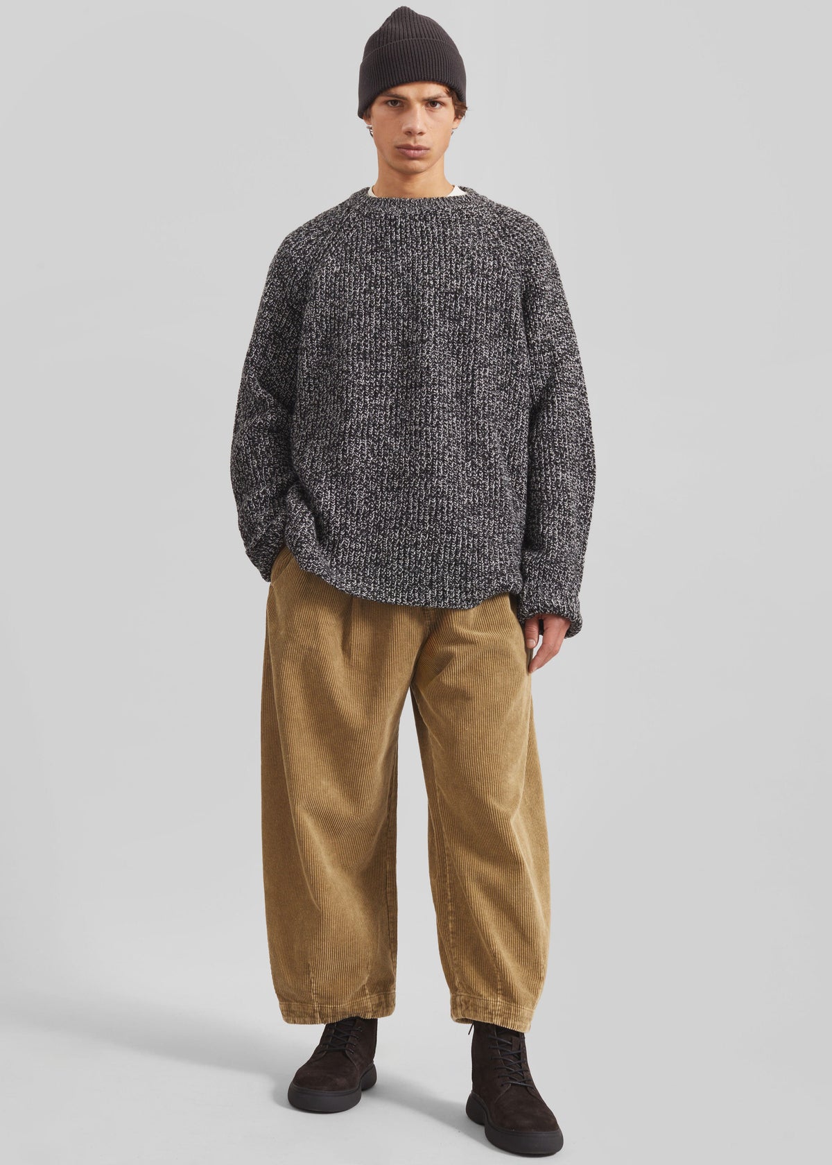 Carter Crewneck Sweater - Black Melange β view 5 of 11