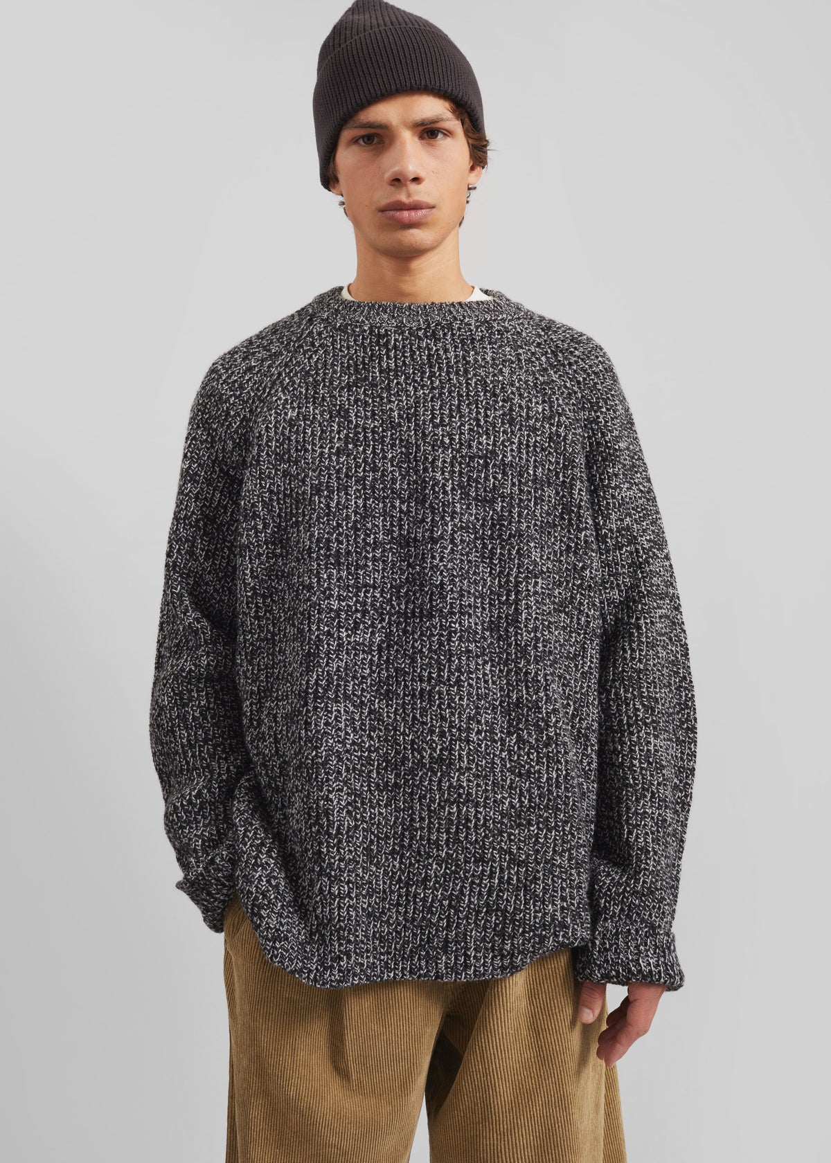 Carter Crewneck Sweater - Black Melange β view 4 of 11