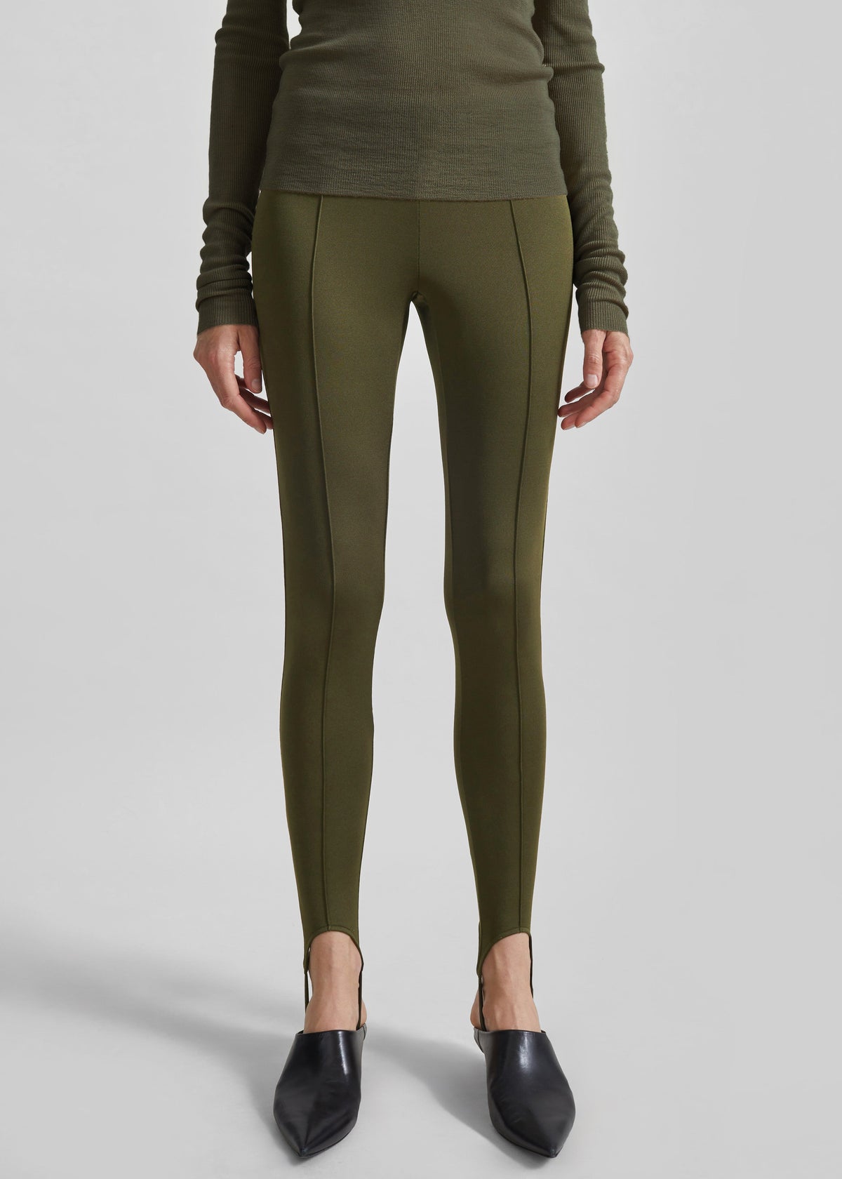 Caserta Stirrup Leggings - Olive β view 5 of 7