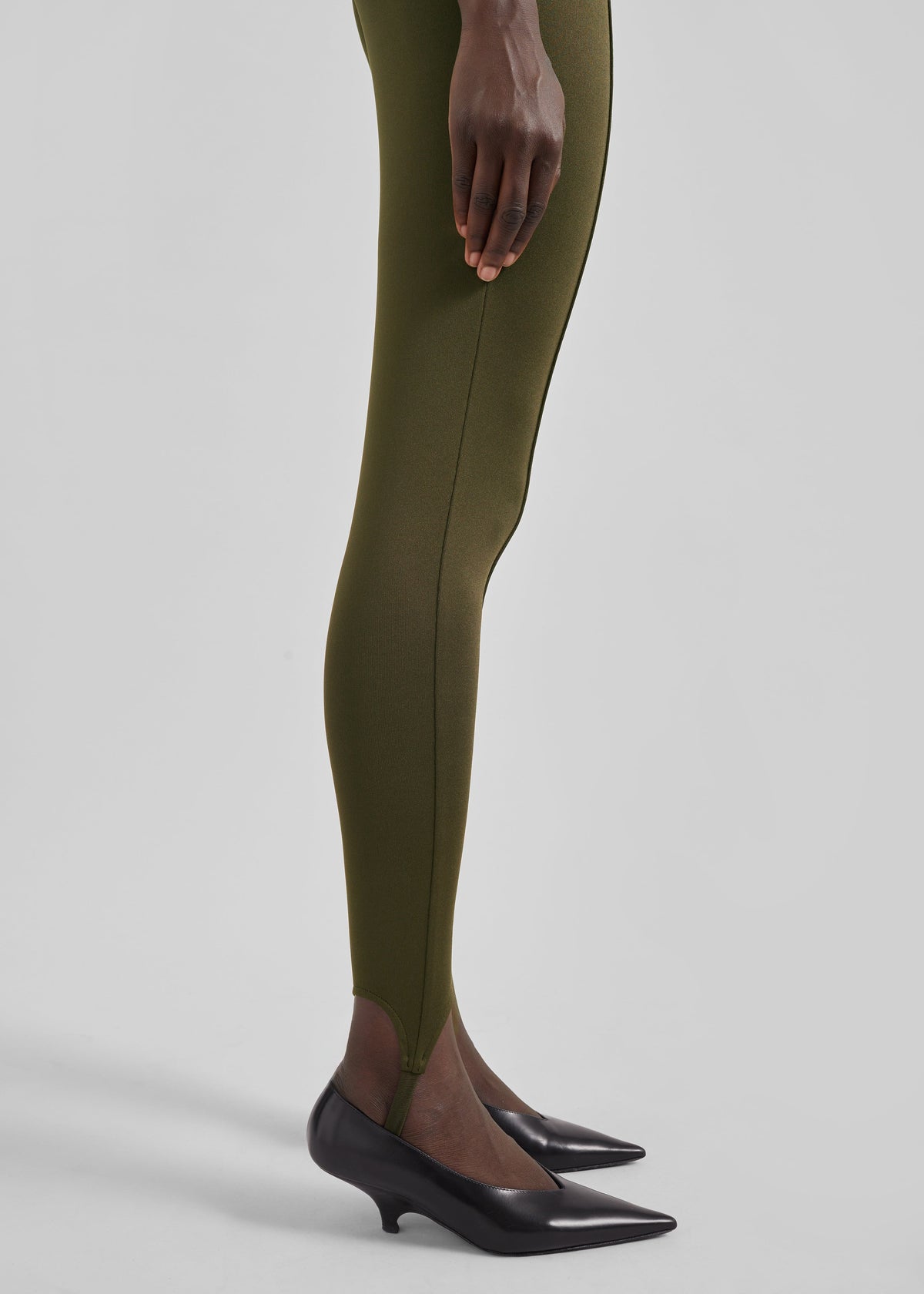 Caserta Stirrup Leggings - Olive β view 3 of 7
