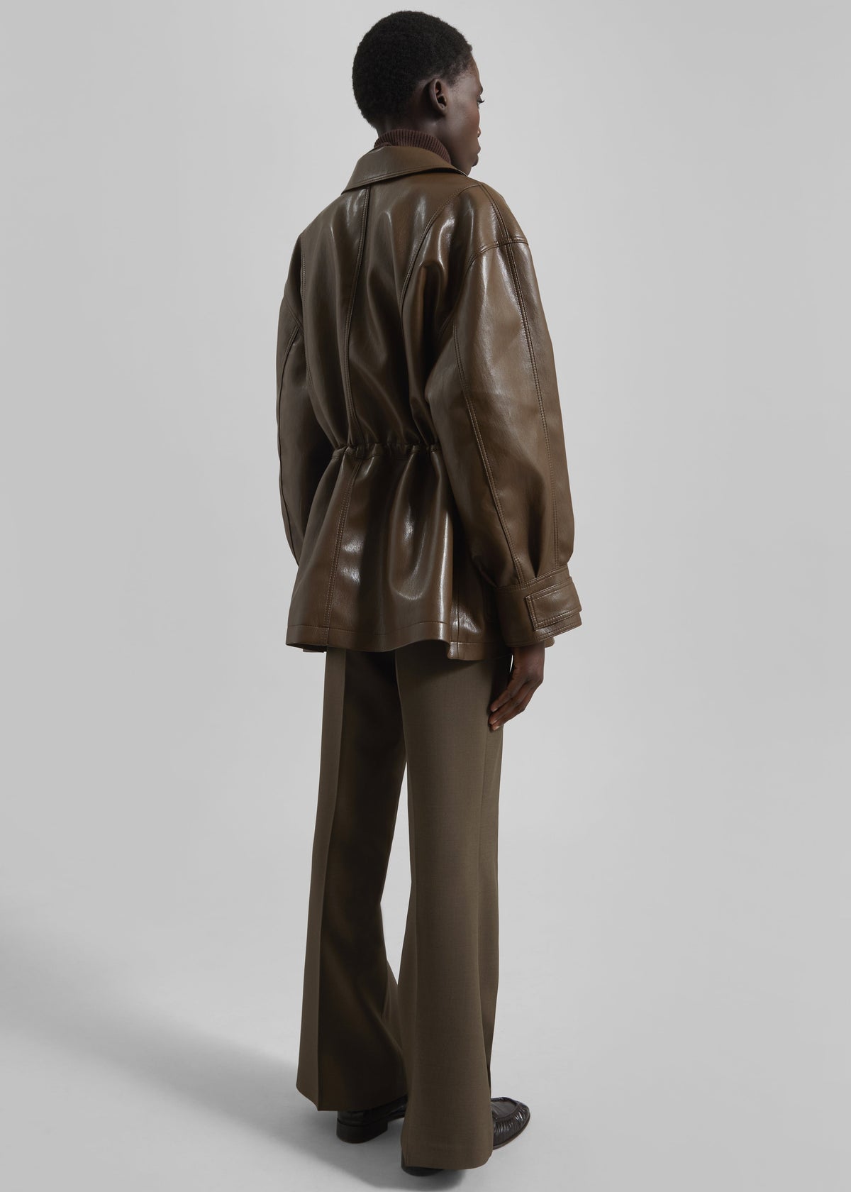 Cassel Faux Leather Jacket - Brown β view 10 of 11