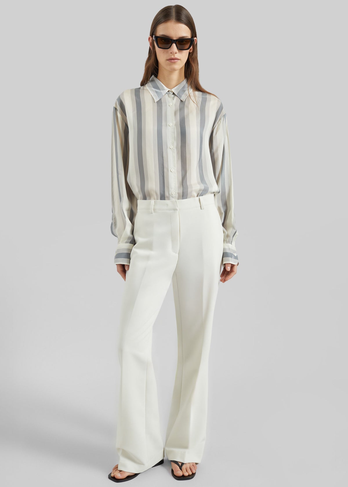 Chesnay Bootcut Pants - Cream β view 1 of 8