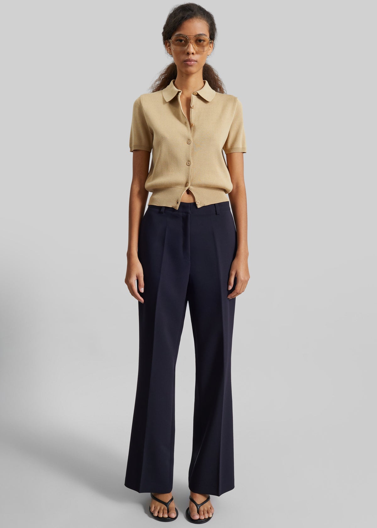 Chesnay Bootcut Pants - Navy β view 4 of 9