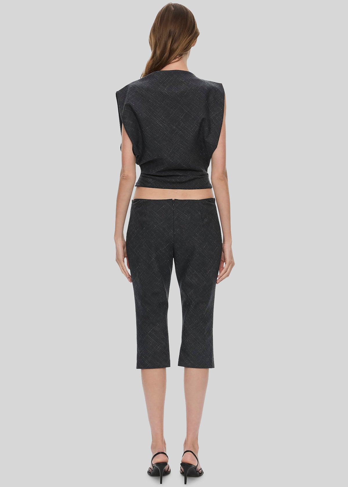 Christopher Esber Banyan Bias Top - Tropical Charcoal Marle β view 6 of 6