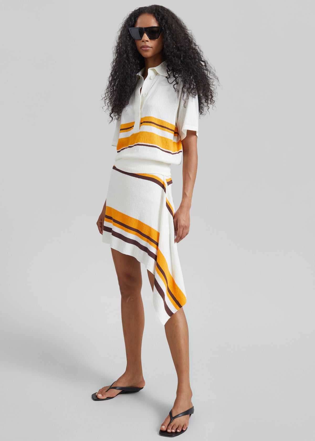 Christopher Esber Stripe Knit Clean Polo - Solaris Stripe β view 5 of 8