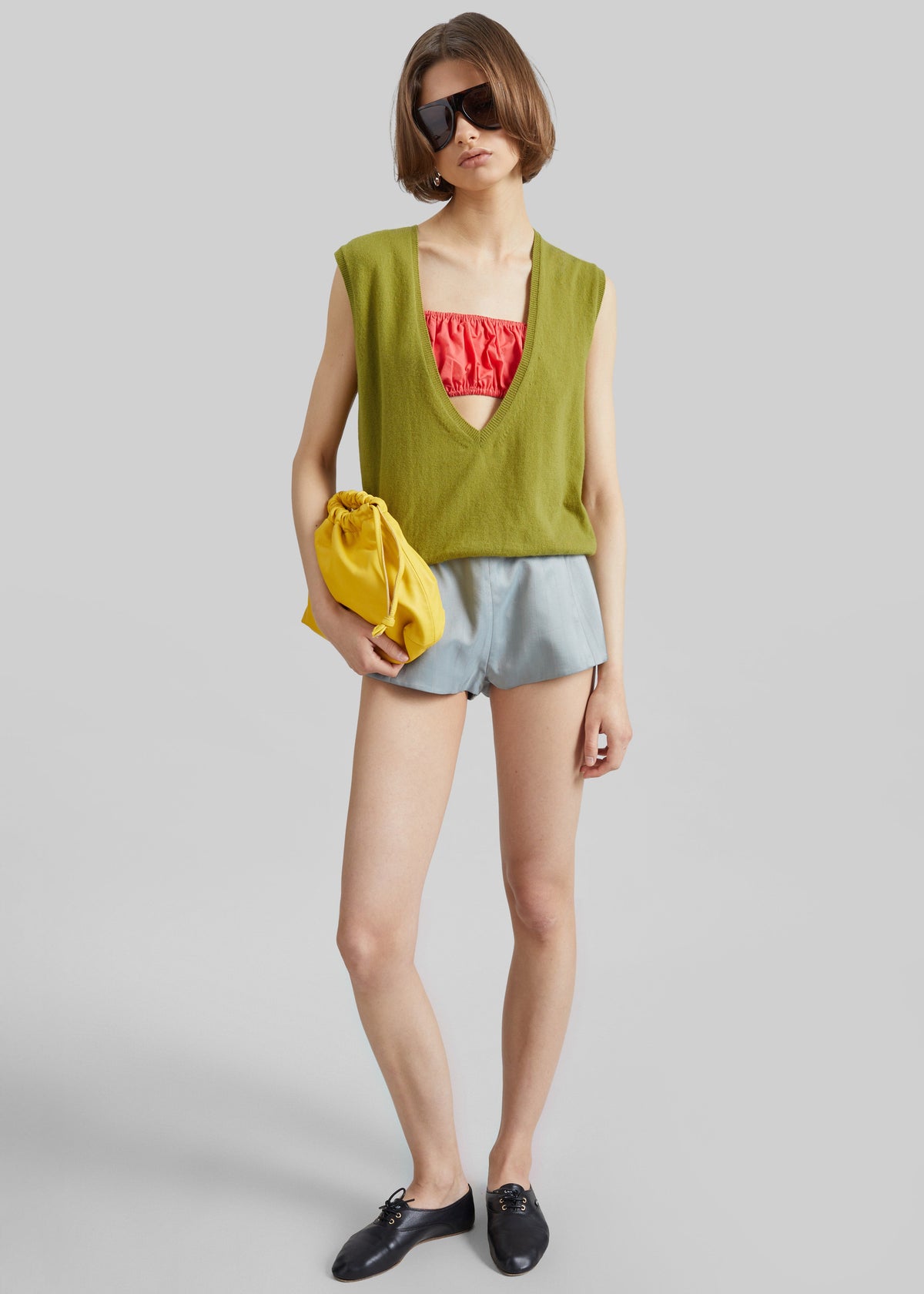 Christopher Esber Vestige Tailored Shorts - Washed Slate β view 1 of 5