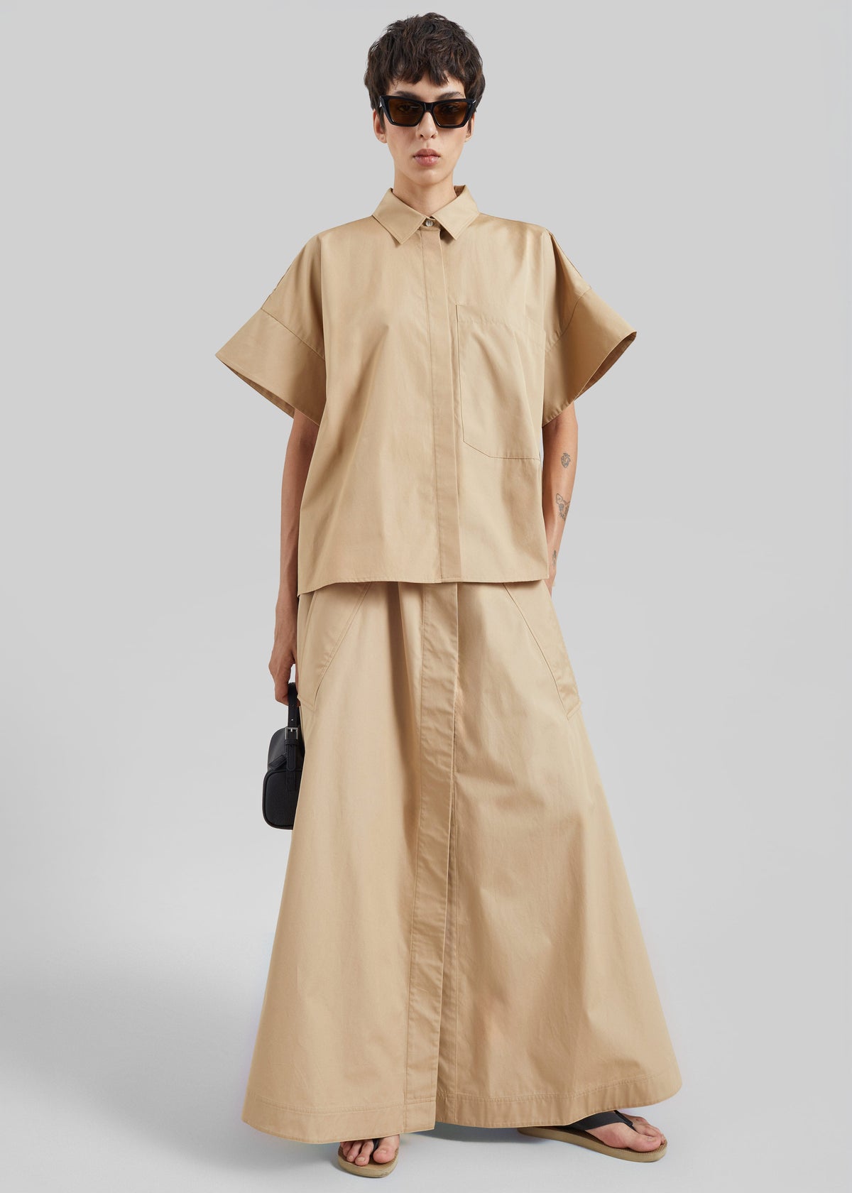 CO Boxy Short Sleeve Shirt - Camel β view 2 of 10