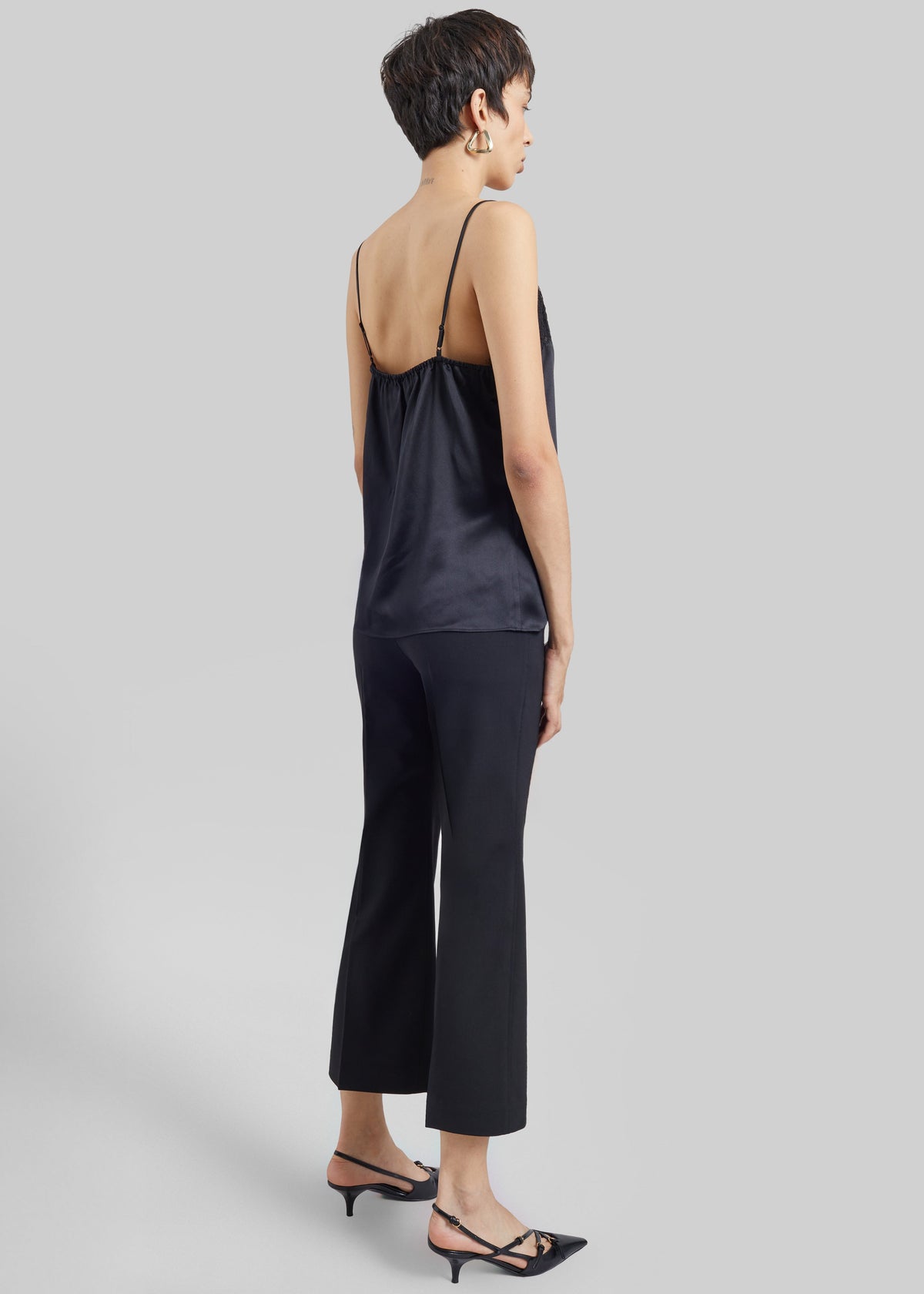 CO Cropped Flared Pants - Black β view 7 of 8