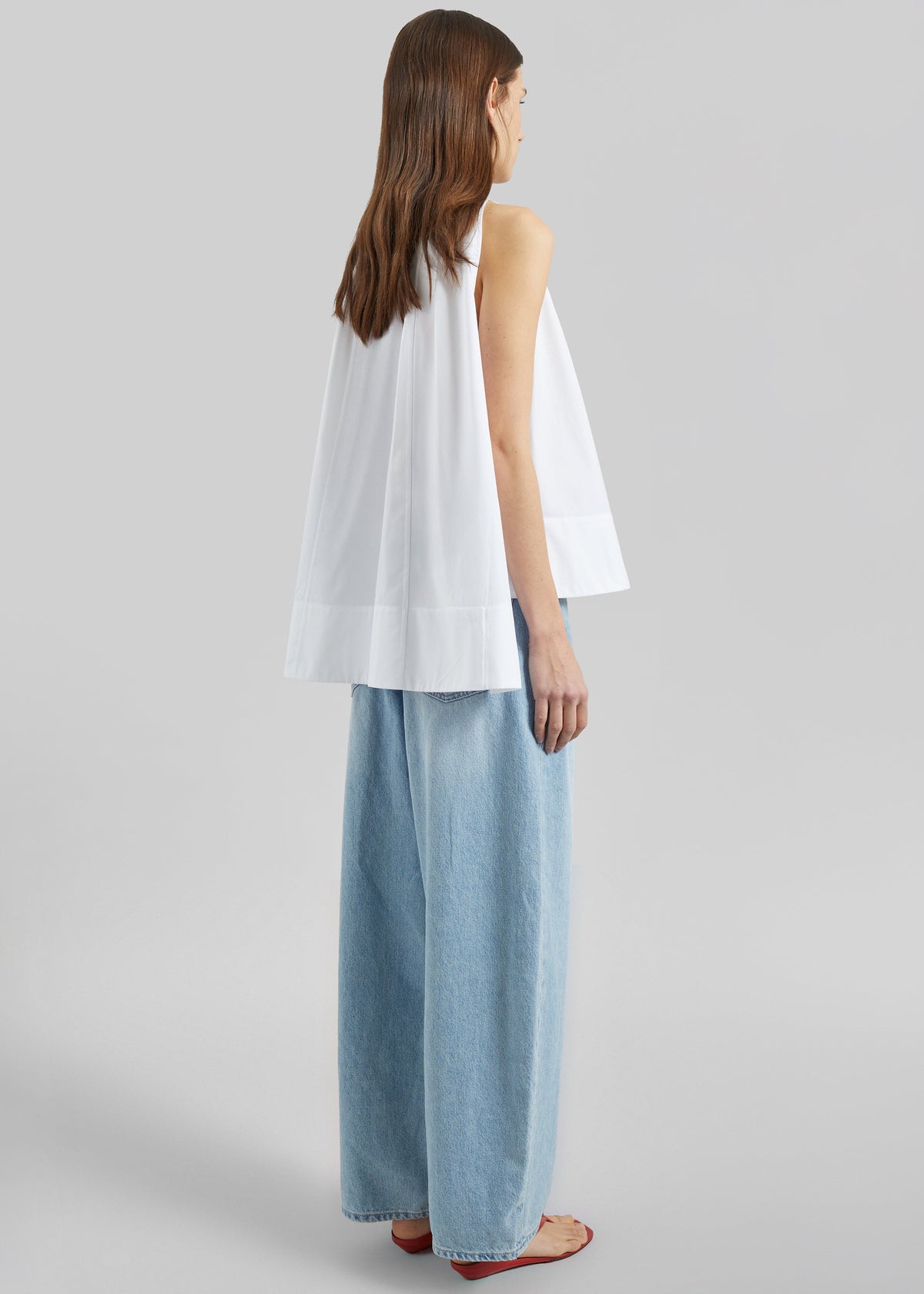 CO Gathered Tunic Shirt - White β view 5 of 5