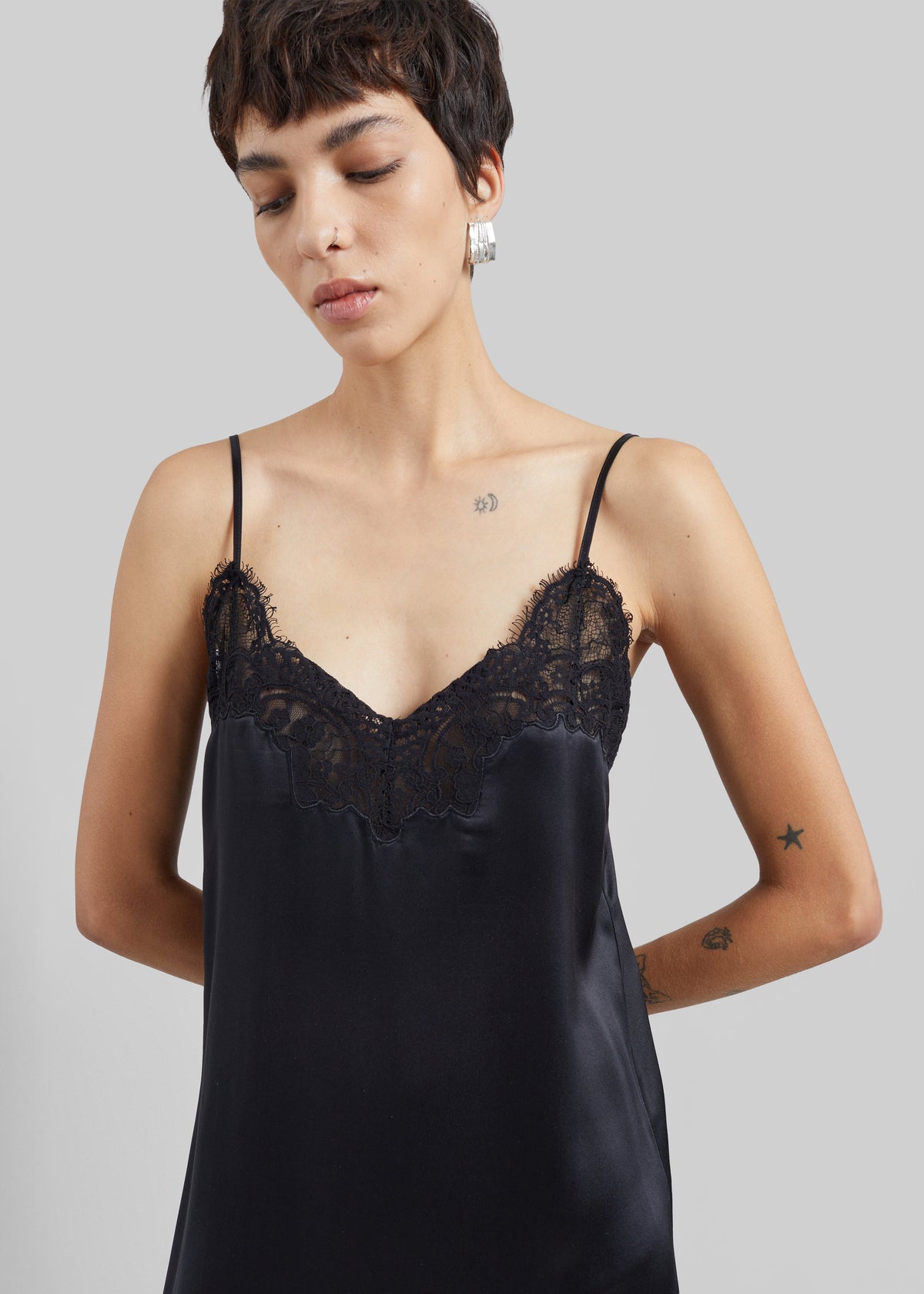 CO Lace Cami Dress - Black β view 2 of 6