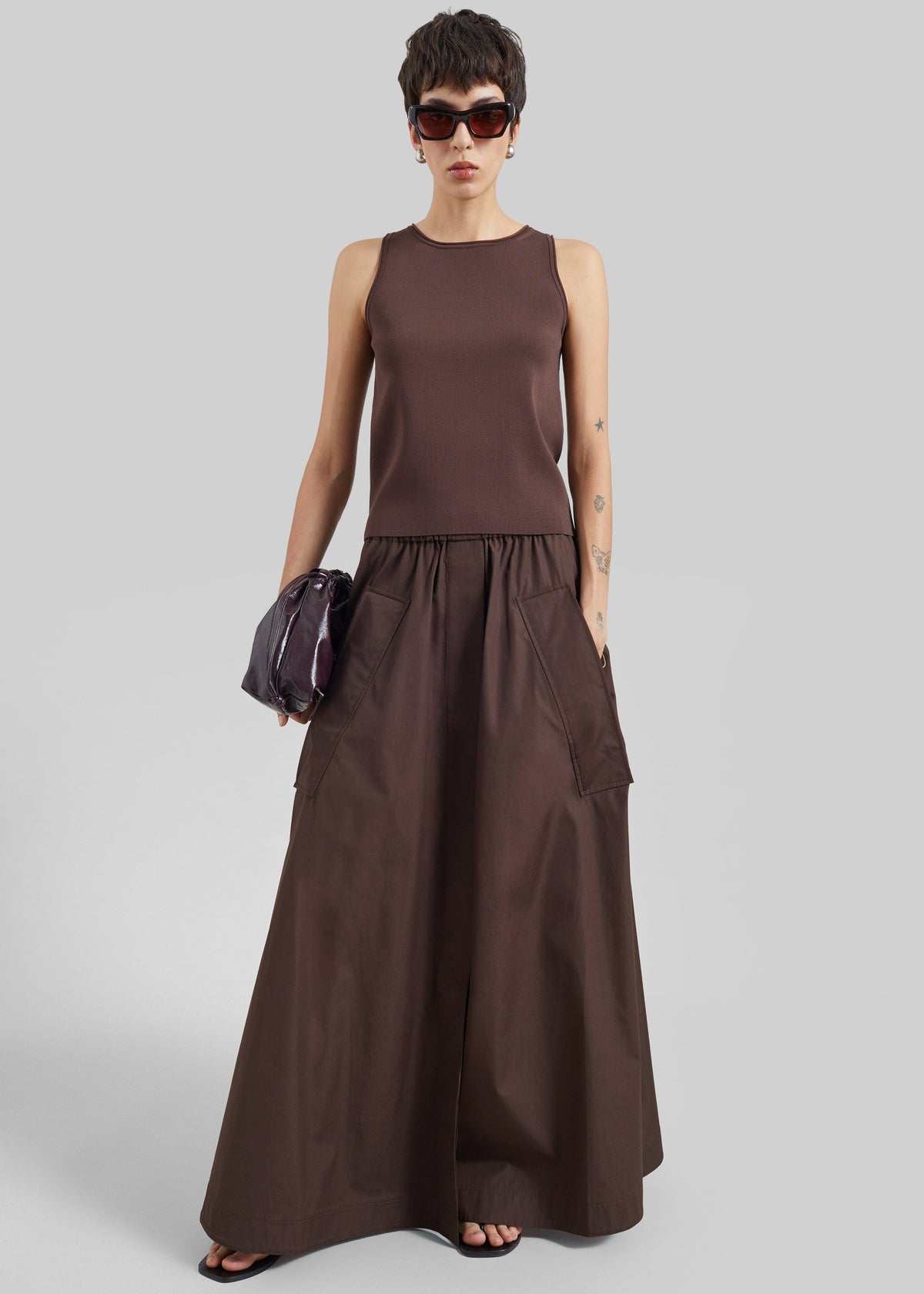 CO Parachute Skirt - Chocolate β view 4 of 5