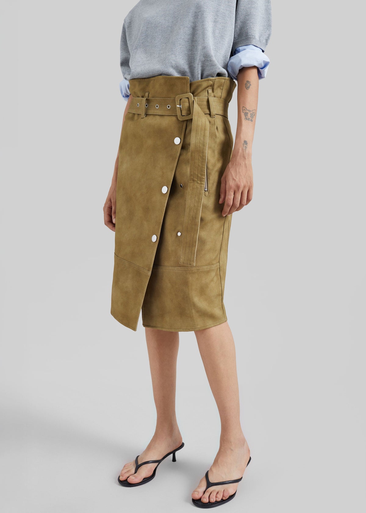 CO Hardware Skirt - Khaki β view 4 of 5