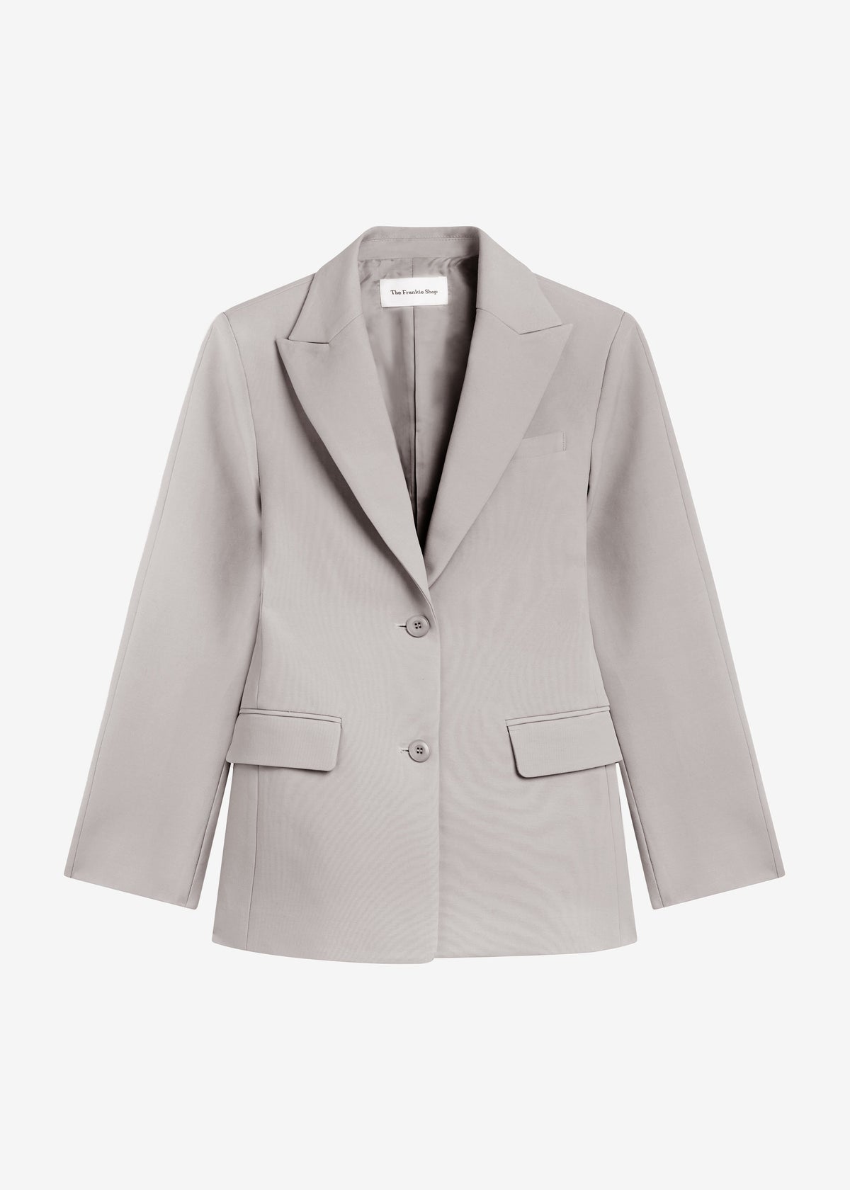 Colette Hourglass Satin Blazer - Light Taupe β view 9 of 9