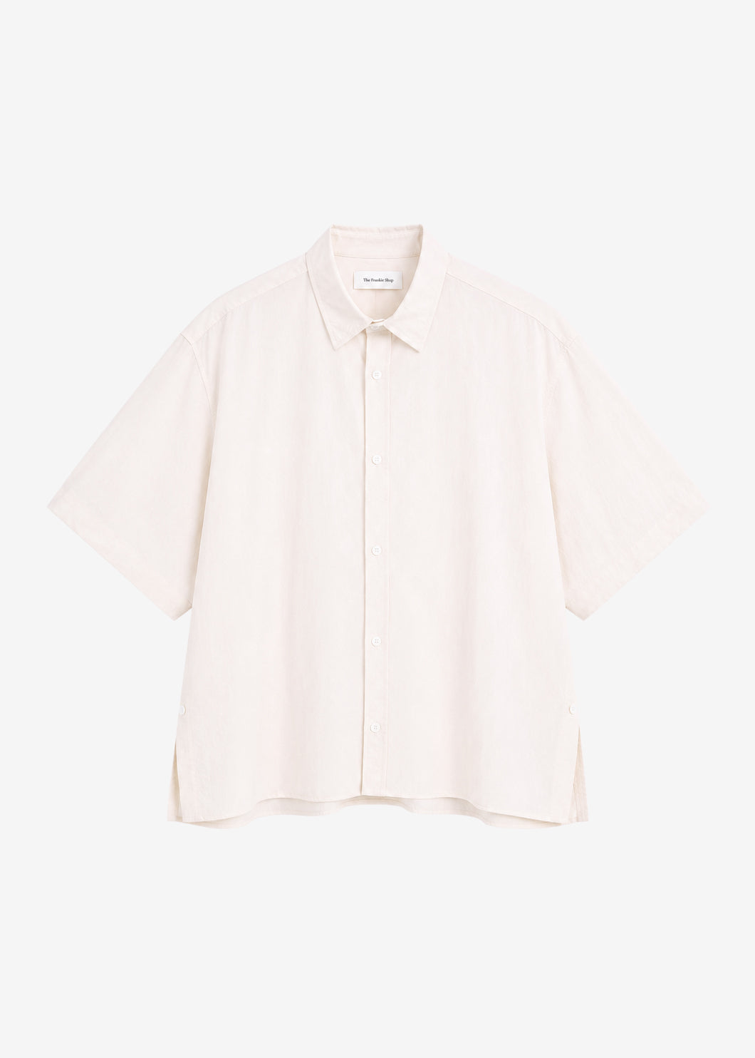 Colhame Adjustable Hem Short Sleeve Shirt - Light Pink β view 7 of 7