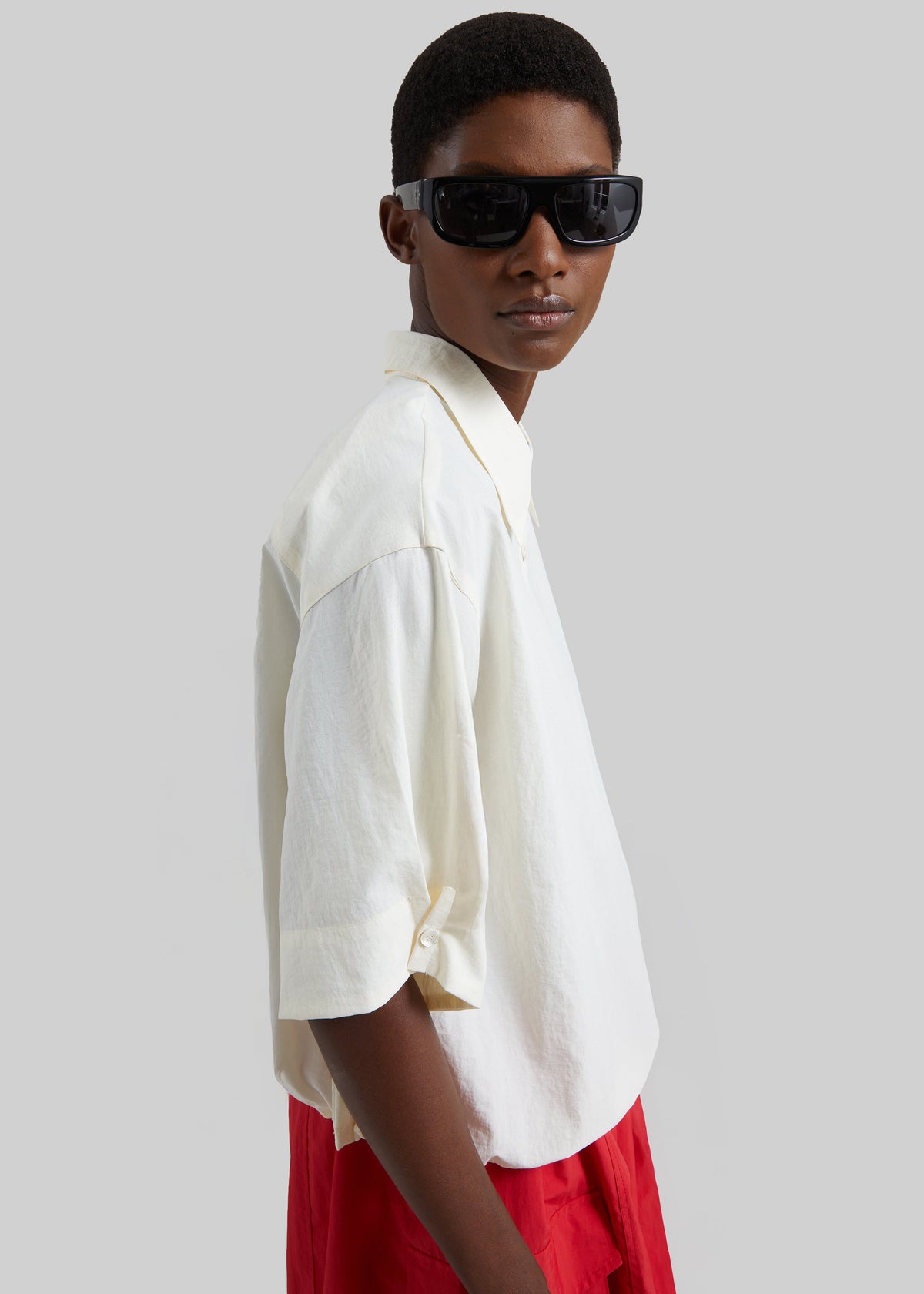 Comporta Drawstring Shirt - Cream β view 7 of 12