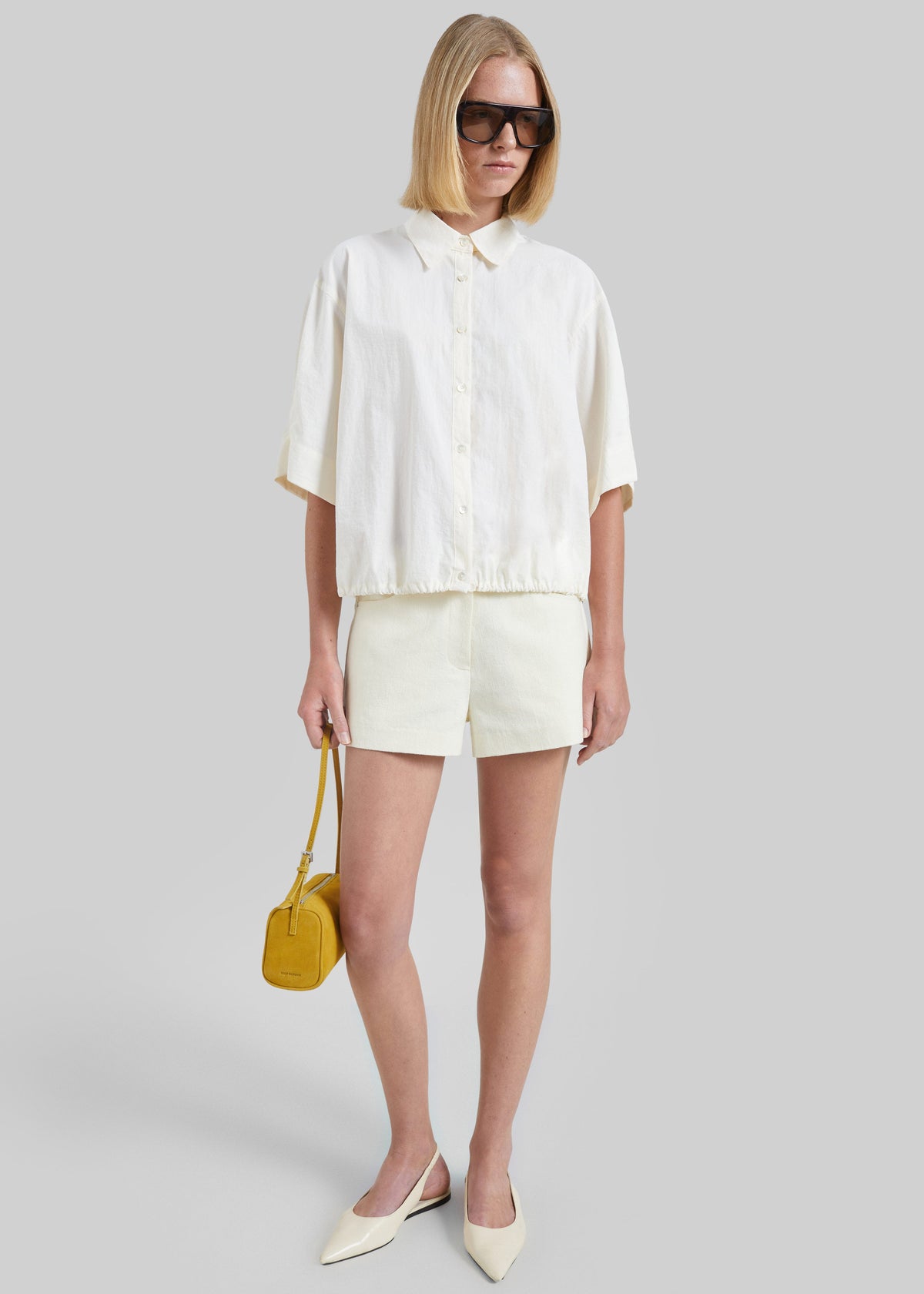 Comporta Drawstring Shirt - Cream β view 8 of 12