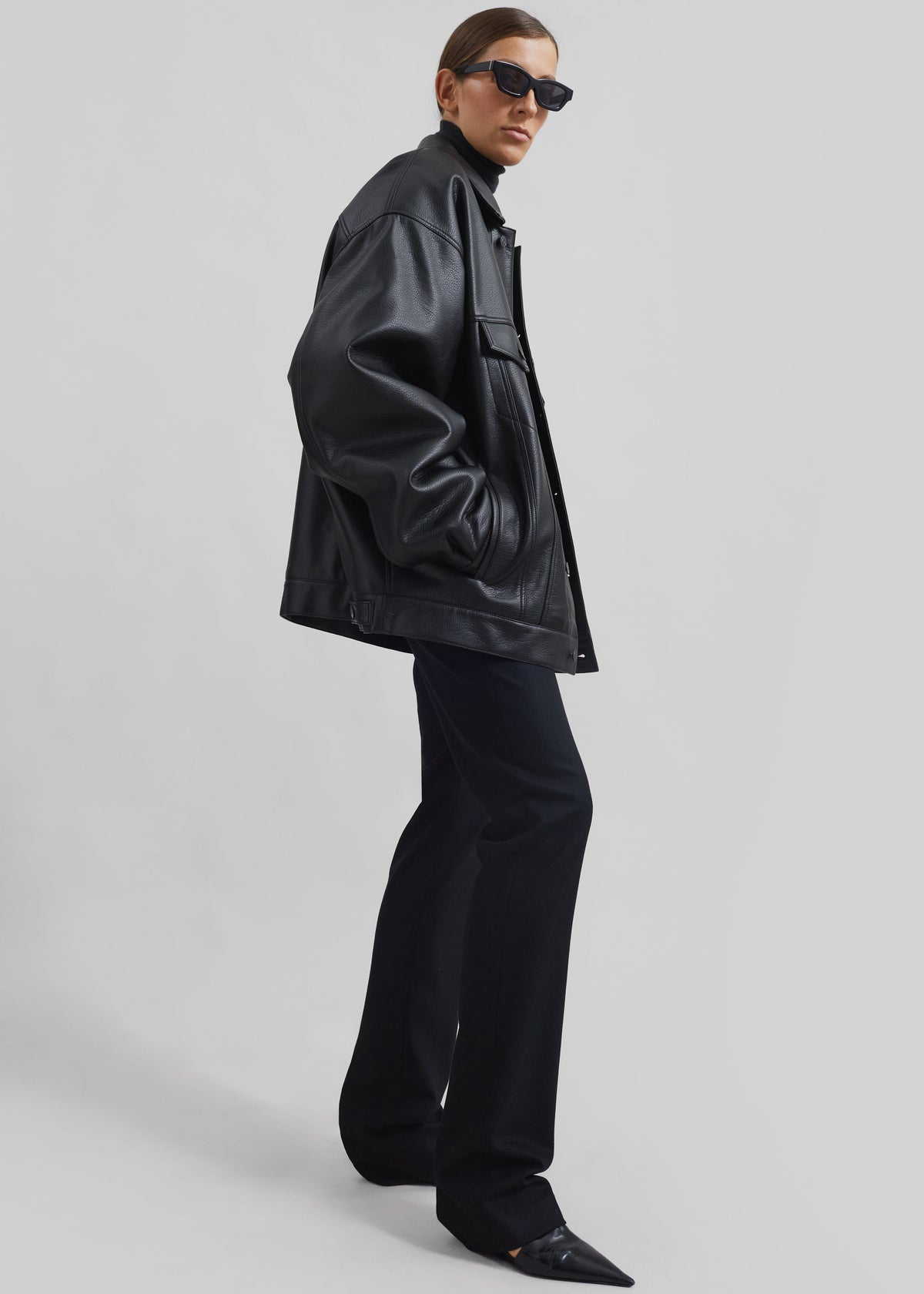 Conan Faux Leather Jacket - Black β view 6 of 16