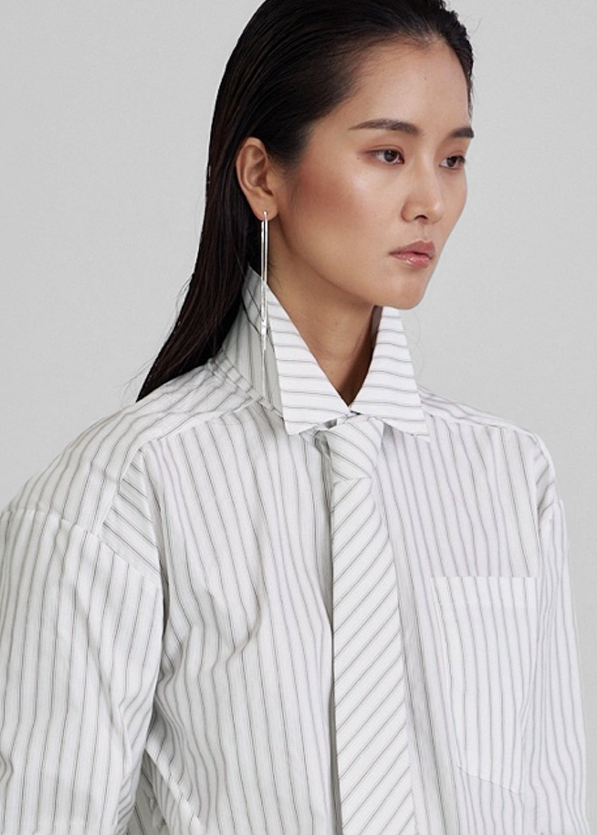 Connahy Tie Neck Shirt - White β view 3 of 9