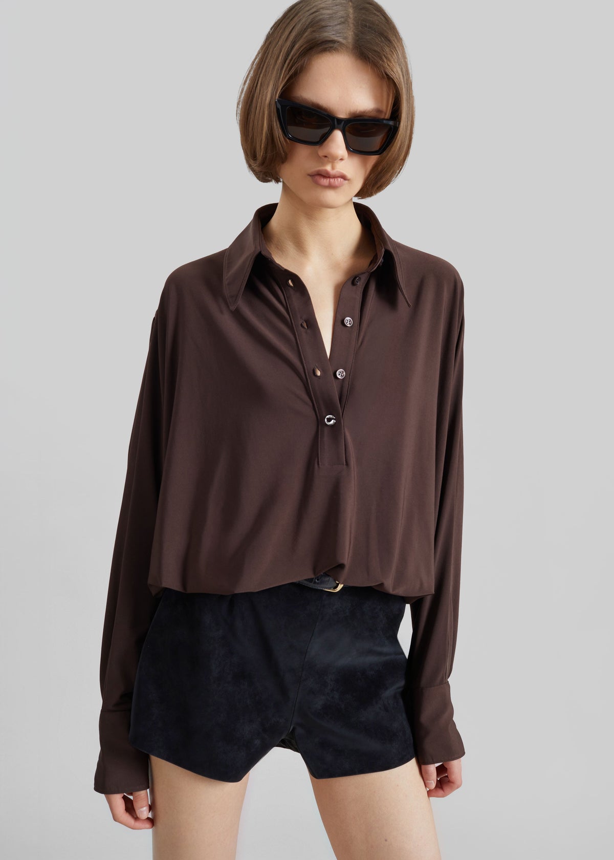 Coperni Draped Boxy Body - Brown β view 3 of 7