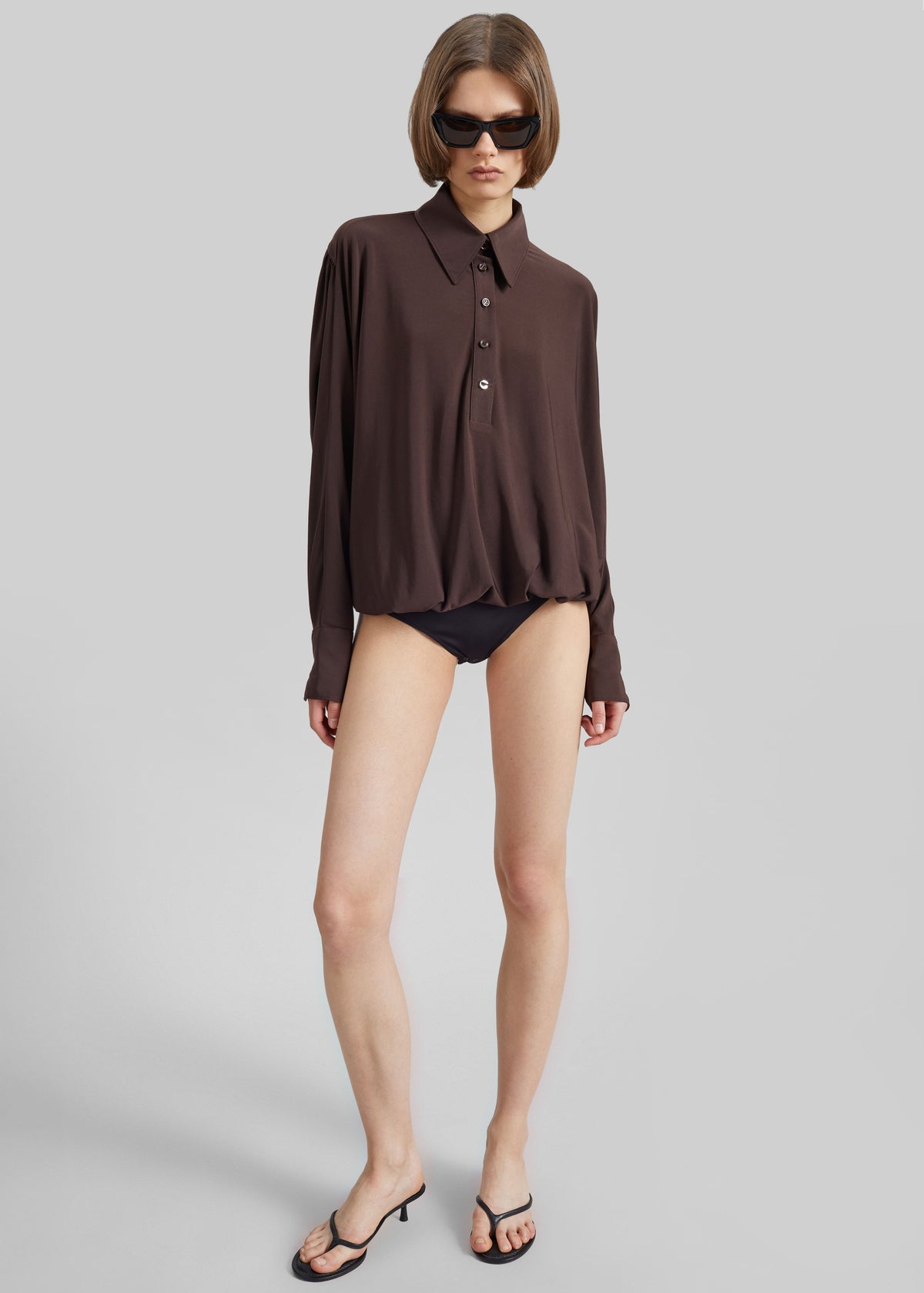 Coperni Draped Boxy Body - Brown β view 4 of 7