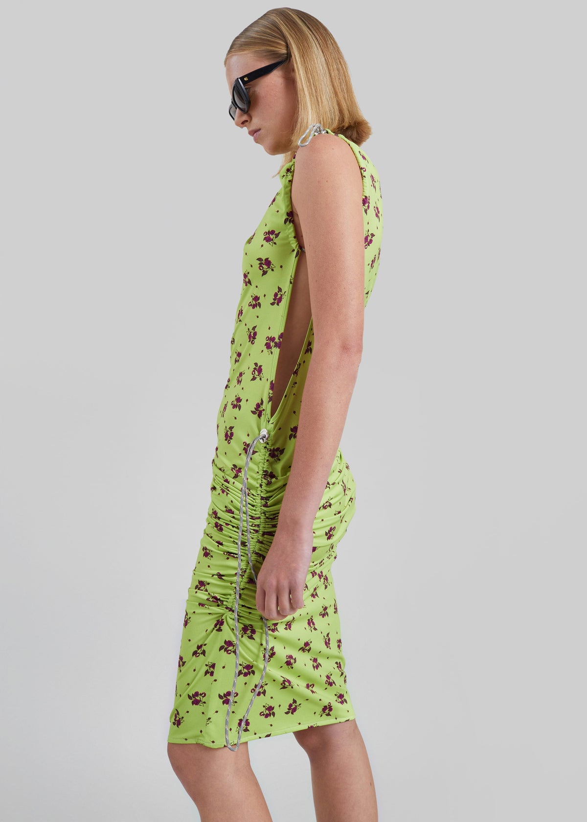 Coperni Printed Adjustable Dress - Green β view 3 of 8