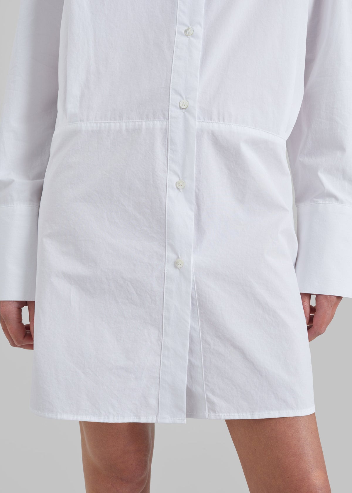 Corella Adjustable Back Shirt Dress - White β view 5 of 7