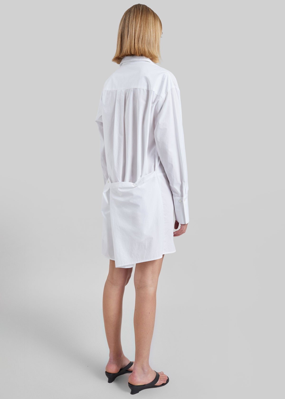 Corella Adjustable Back Shirt Dress - White β view 6 of 7