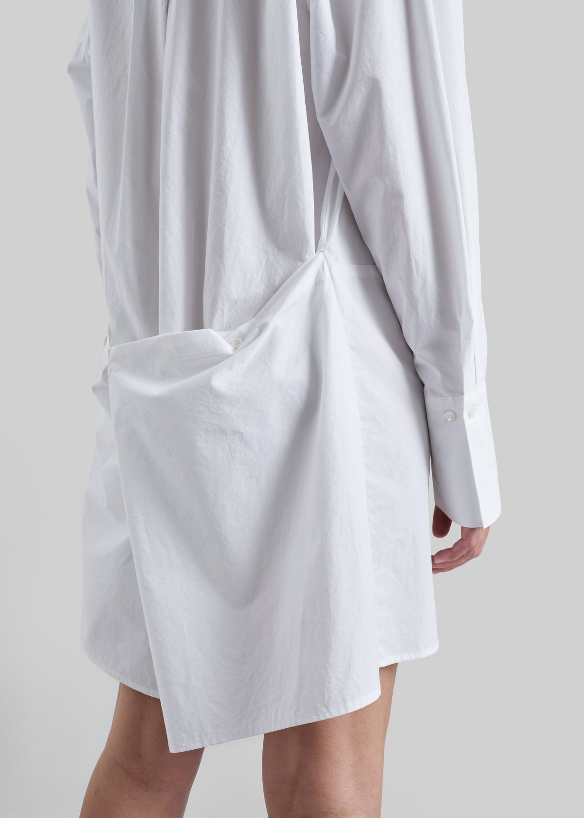 Corella Adjustable Back Shirt Dress - White β view 4 of 7
