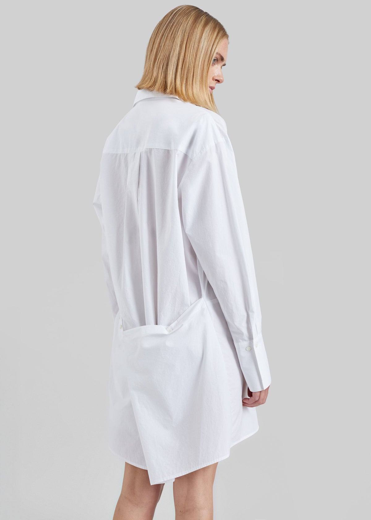Corella Adjustable Back Shirt Dress - White β view 1 of 7