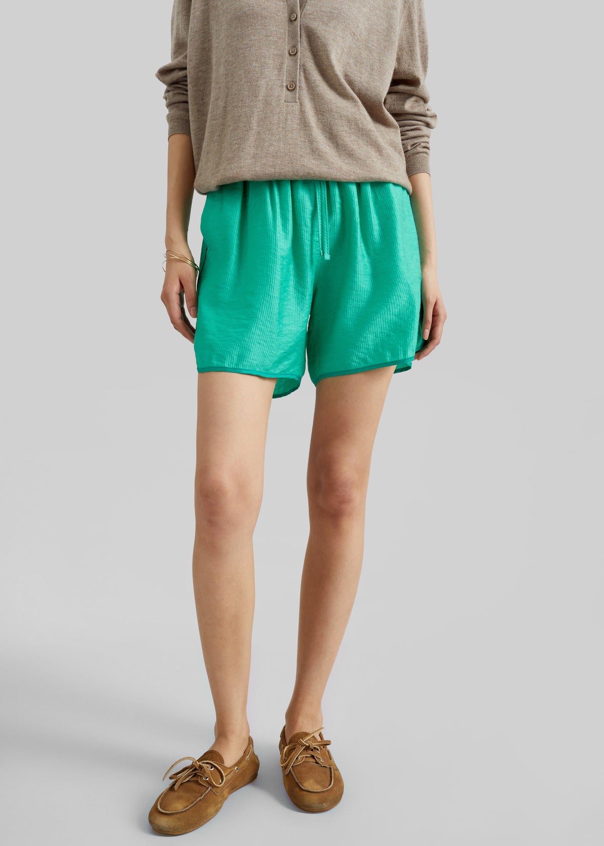 Coria Boxer Shorts - Green Stripe β view 6 of 8