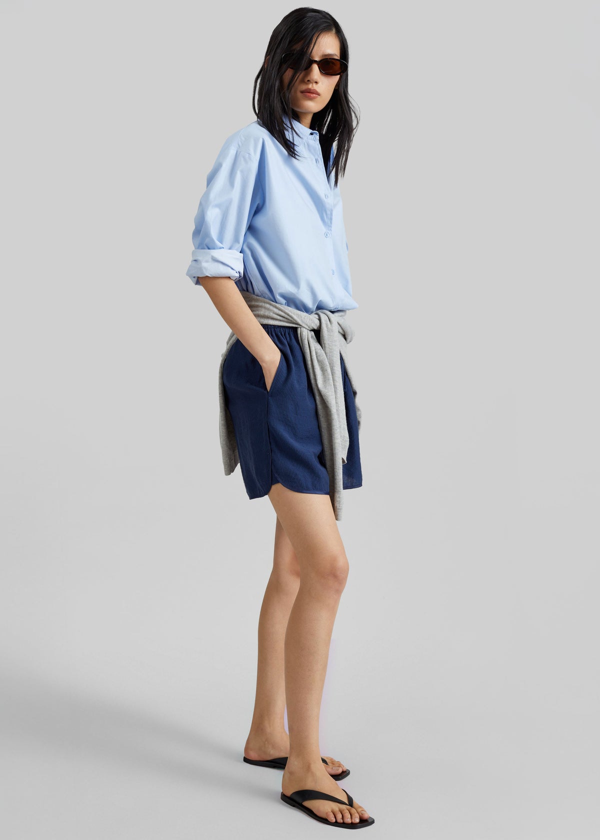 Coria Boxer Shorts - Navy Stripe β view 5 of 8