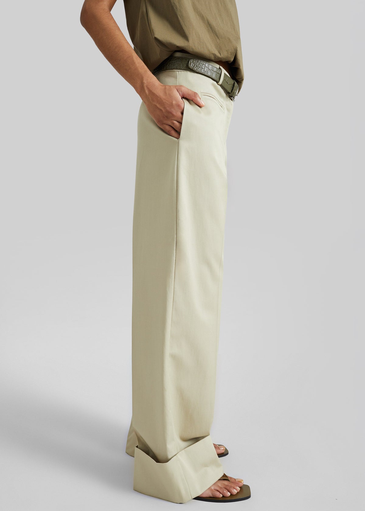 Corris Straight Cuff Trousers - Beige β view 5 of 7