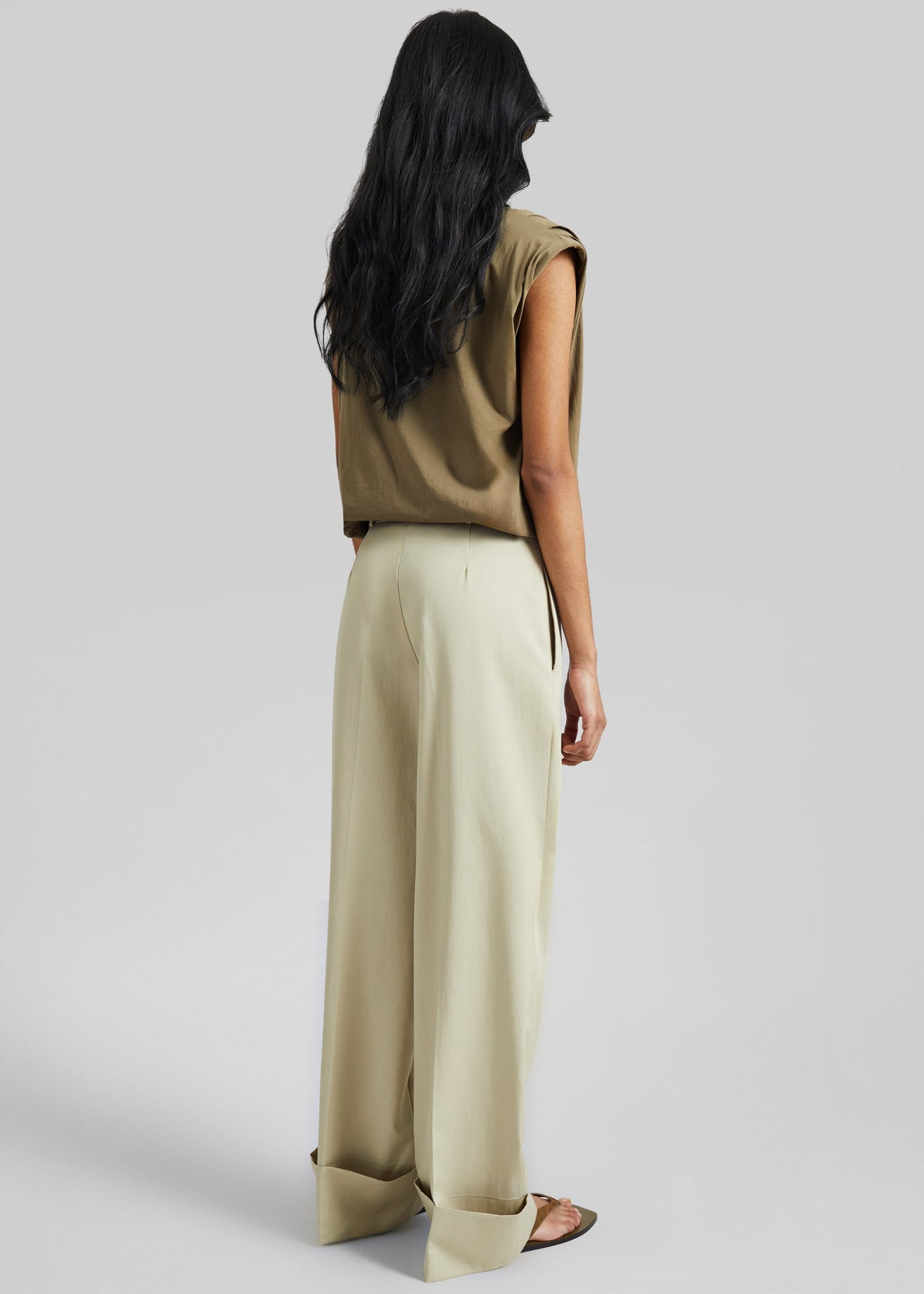 Corris Straight Cuff Trousers - Beige β view 6 of 7