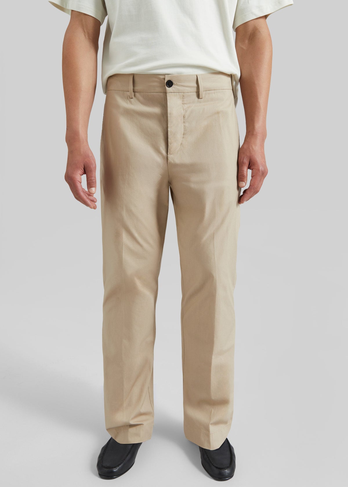 Covert Elastic Waist Trousers - Beige β view 2 of 6