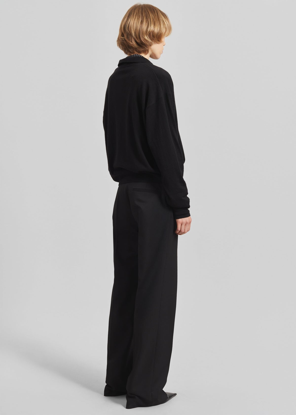 Croydon Padded Knit Polo - Black β view 5 of 6