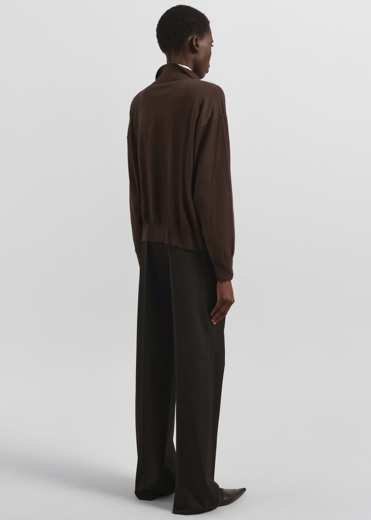 Croydon Padded Knit Polo - Brown β view 7 of 8
