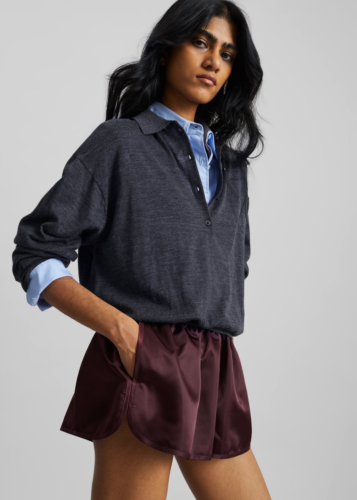 Croydon Padded Knit Polo - Grey β view 2 of 8