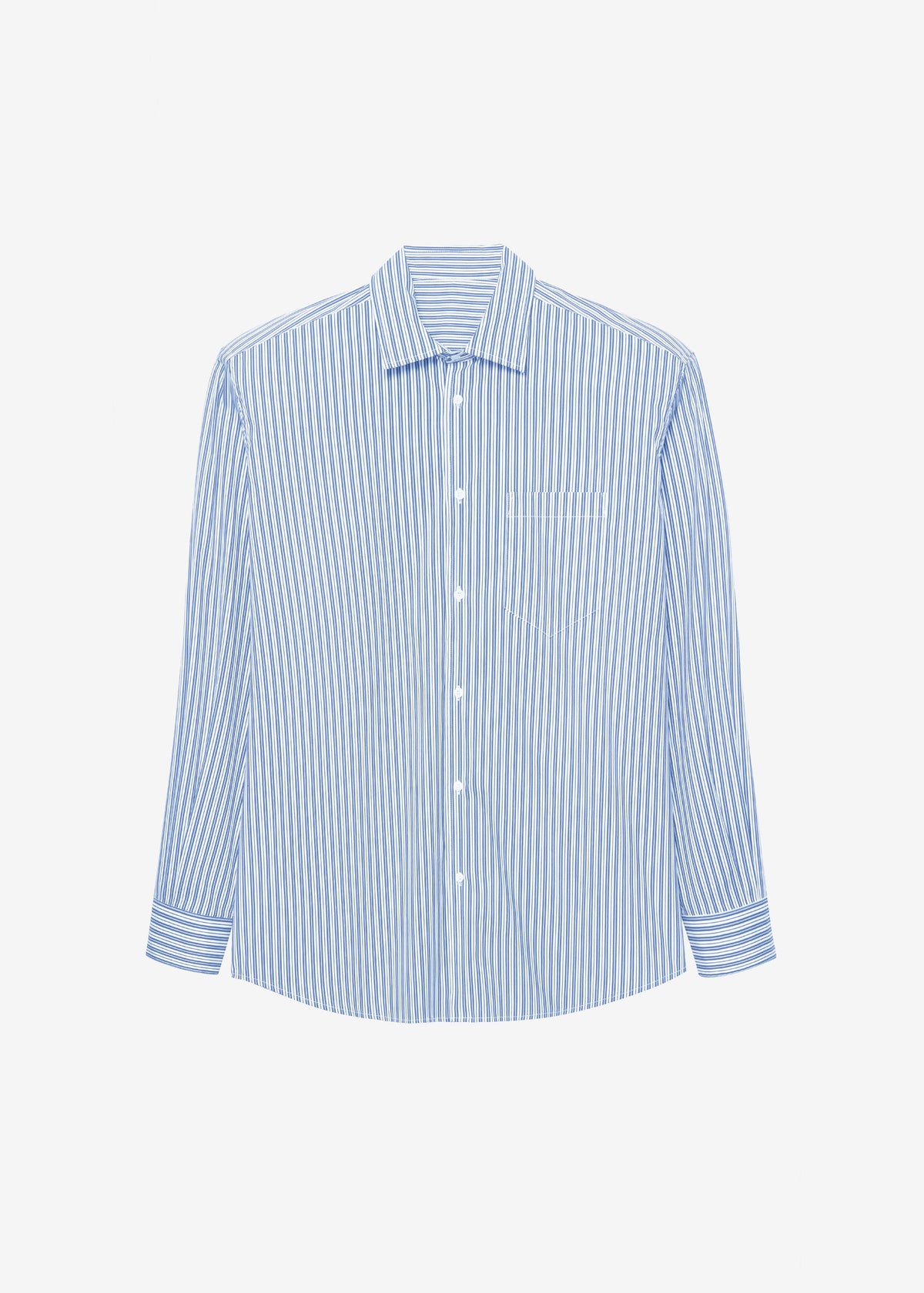 Cyrus Button Up Shirt - Blue/White Stripe β view 7 of 7
