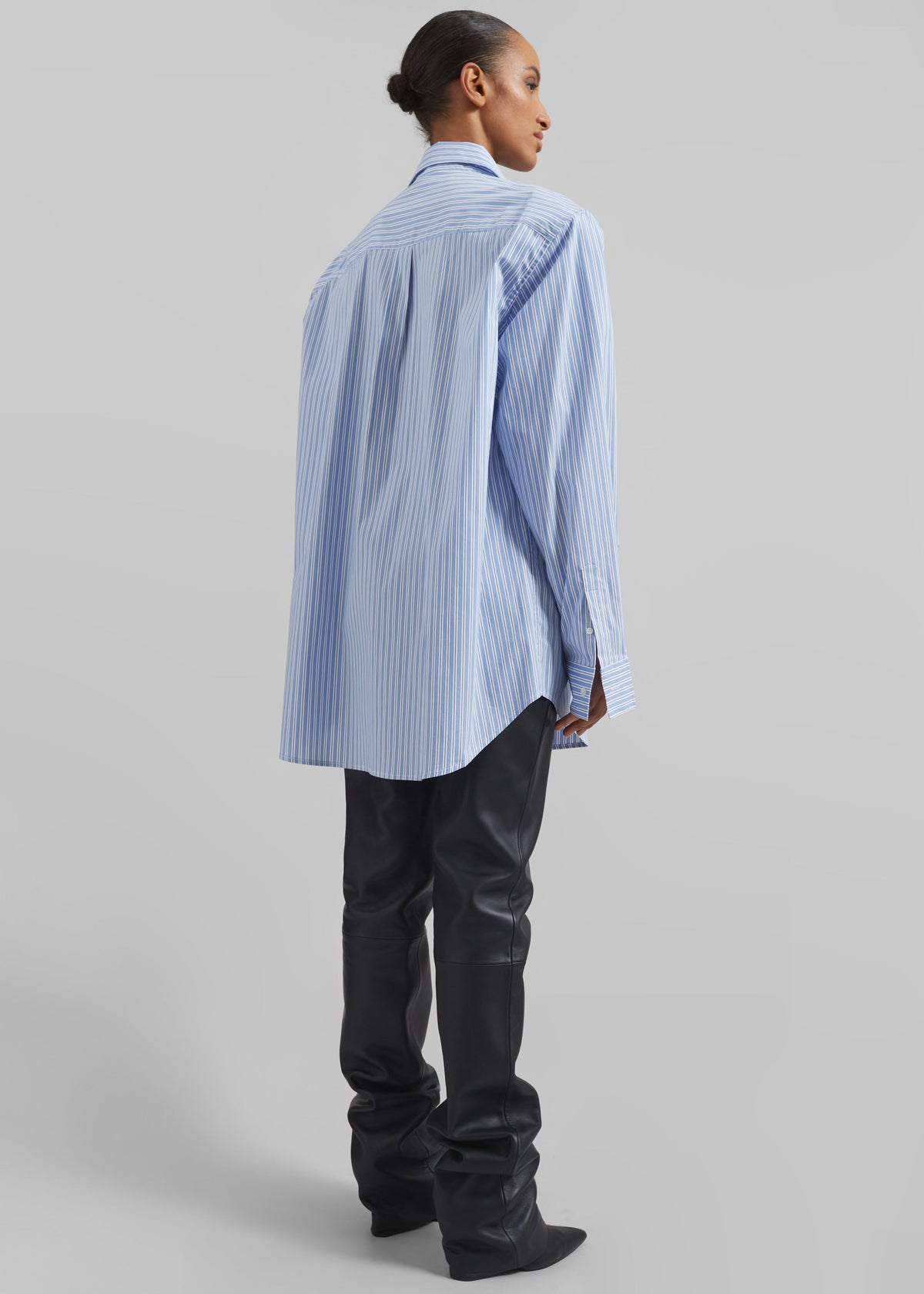 Cyrus Button Up Shirt - Blue/White Stripe β view 6 of 7