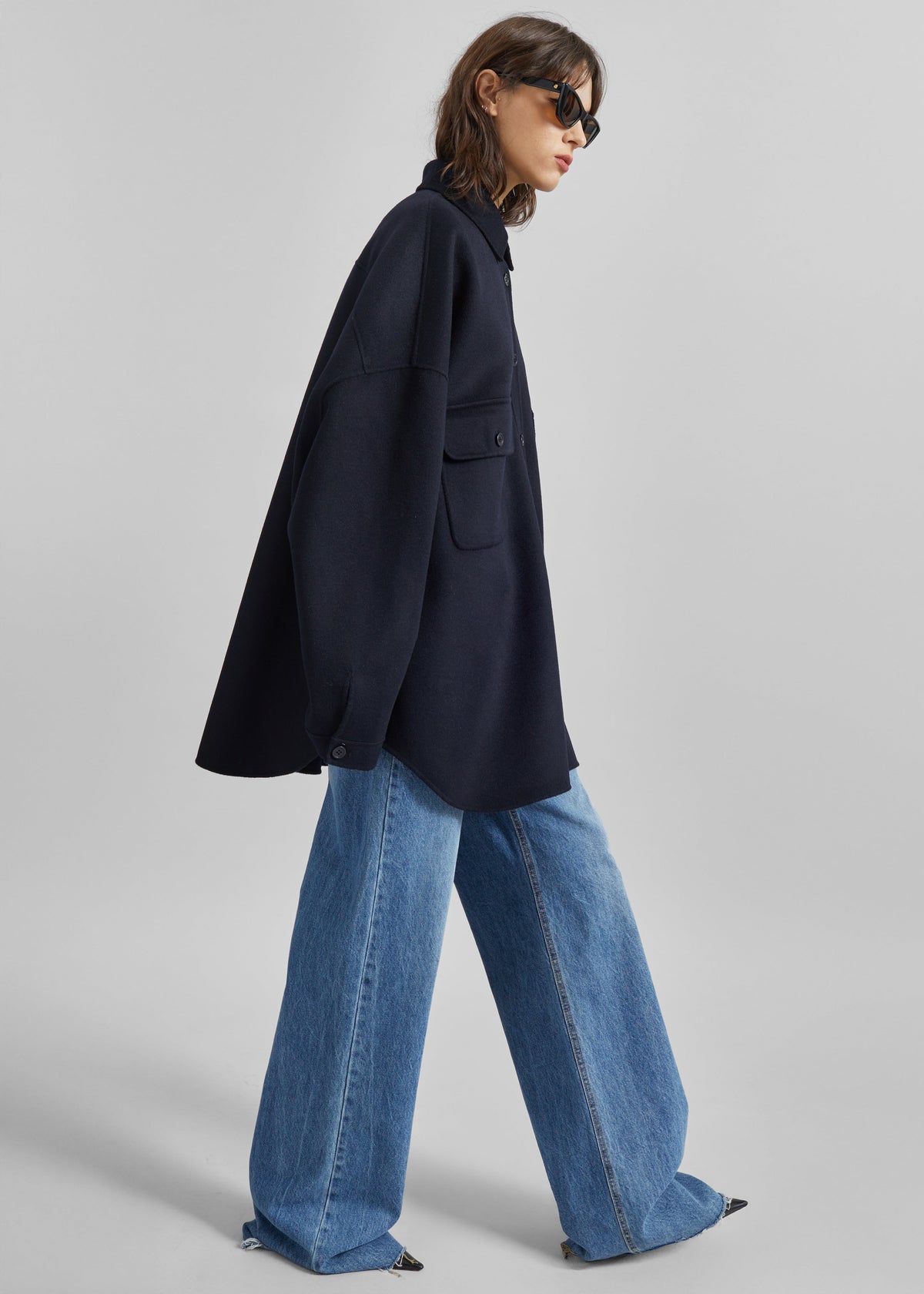 Dallas Wool Overshirt - Navy β view 1 of 8