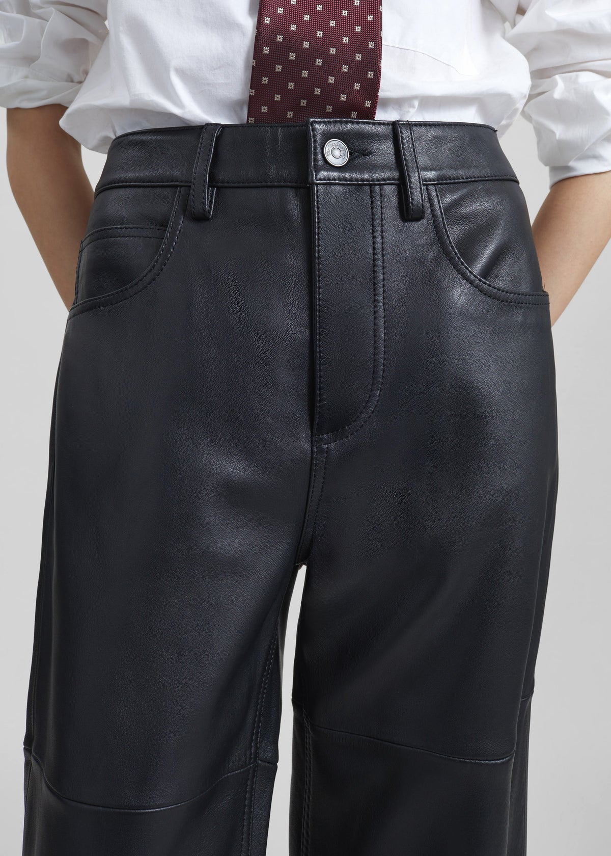 Dalston Leather Pants - Black β view 9 of 11
