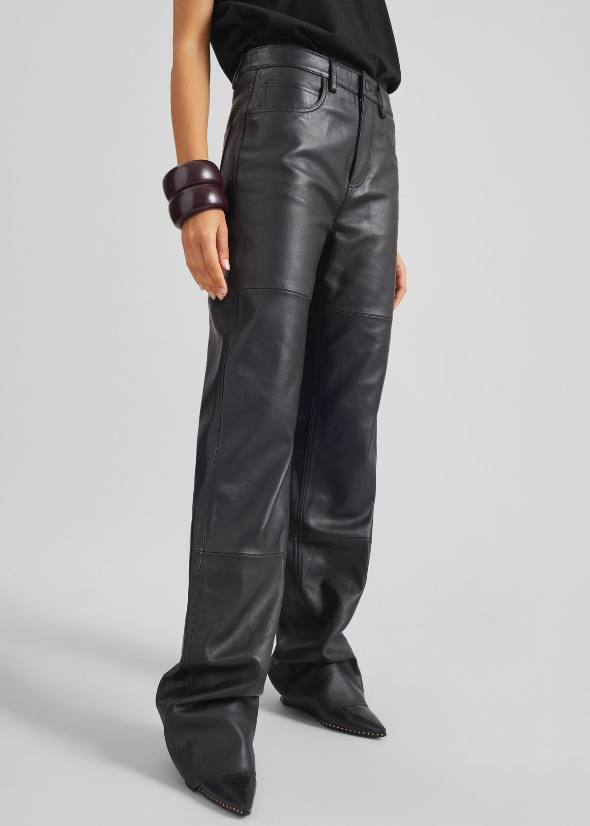 Dalston Leather Pants - Black β view 8 of 11