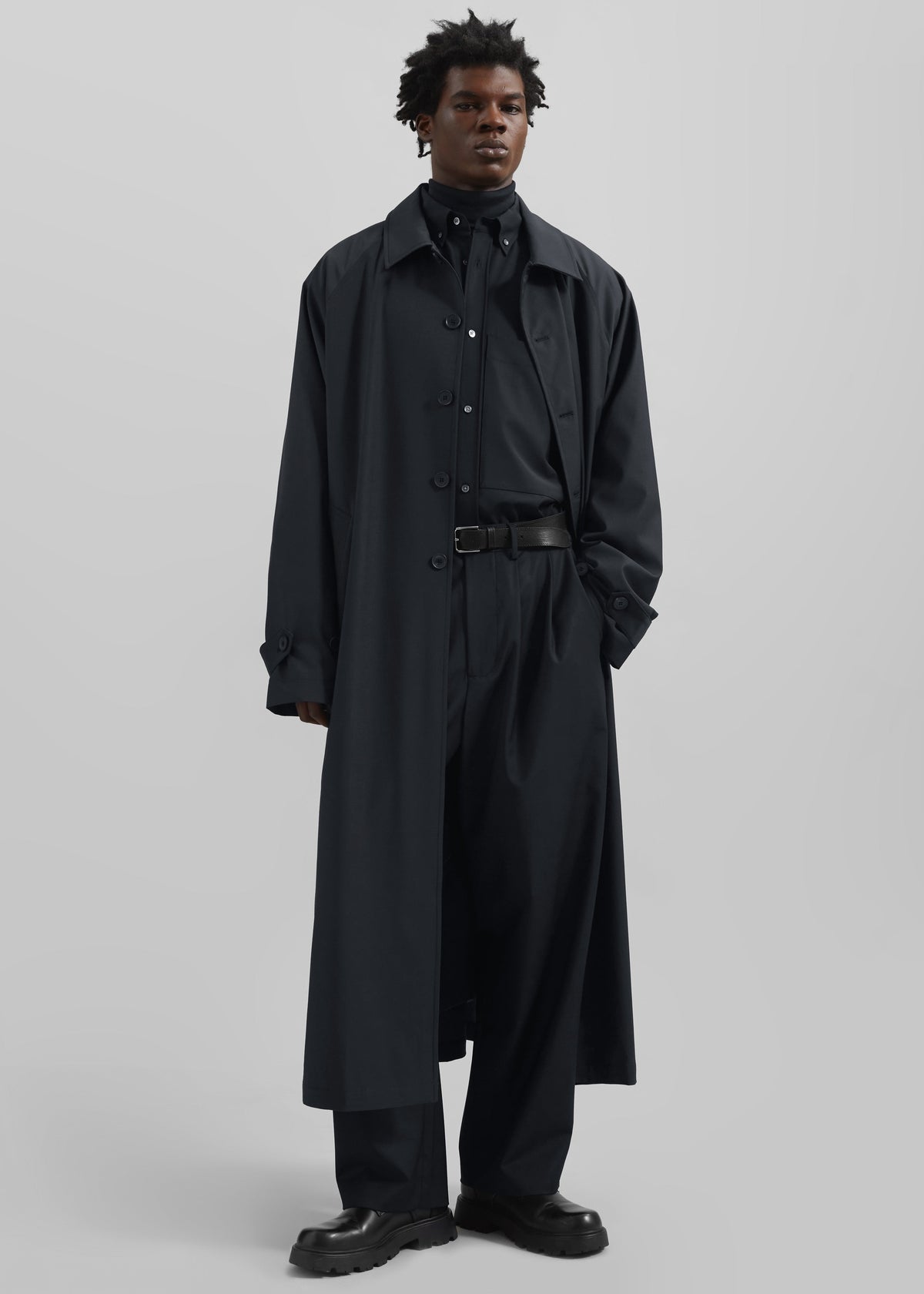 Dalton Wool Blend Trousers - Dark Navy β view 6 of 9
