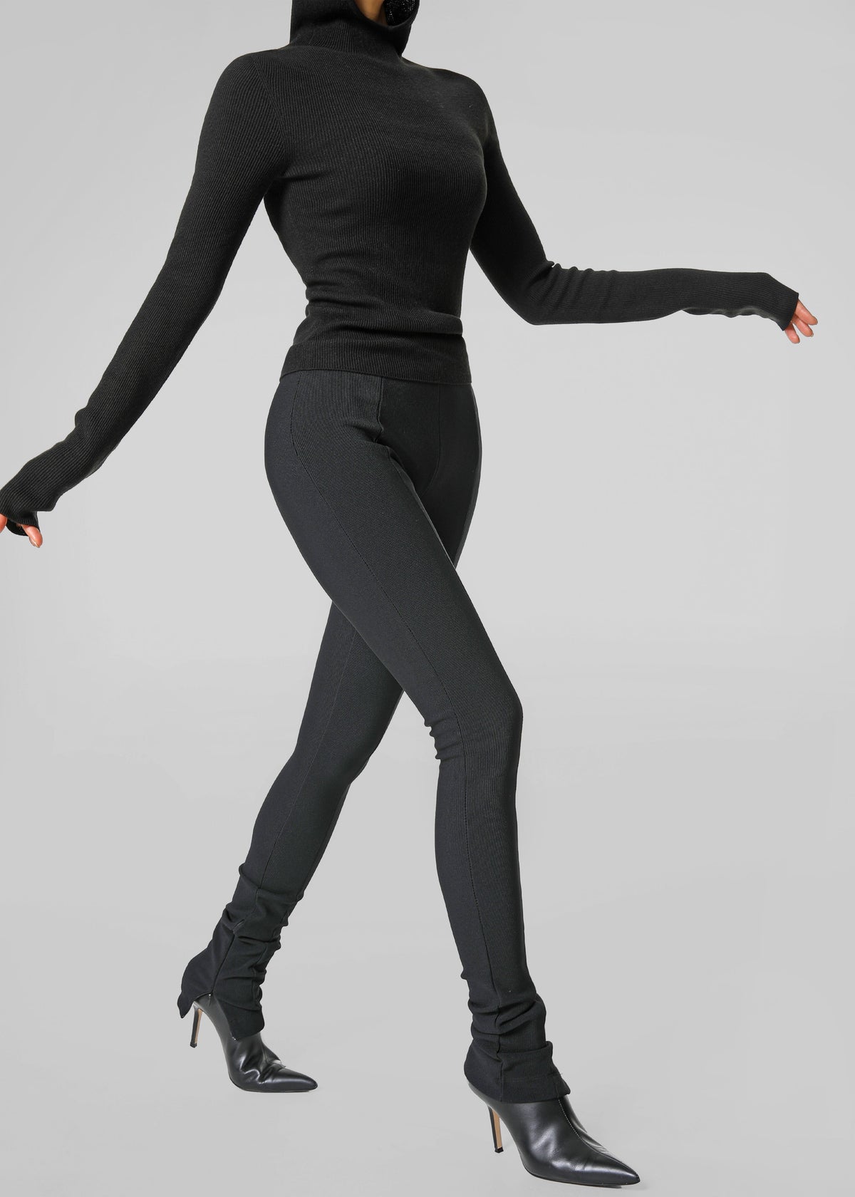 Danae Hooded Knit Top - Black β view 5 of 11