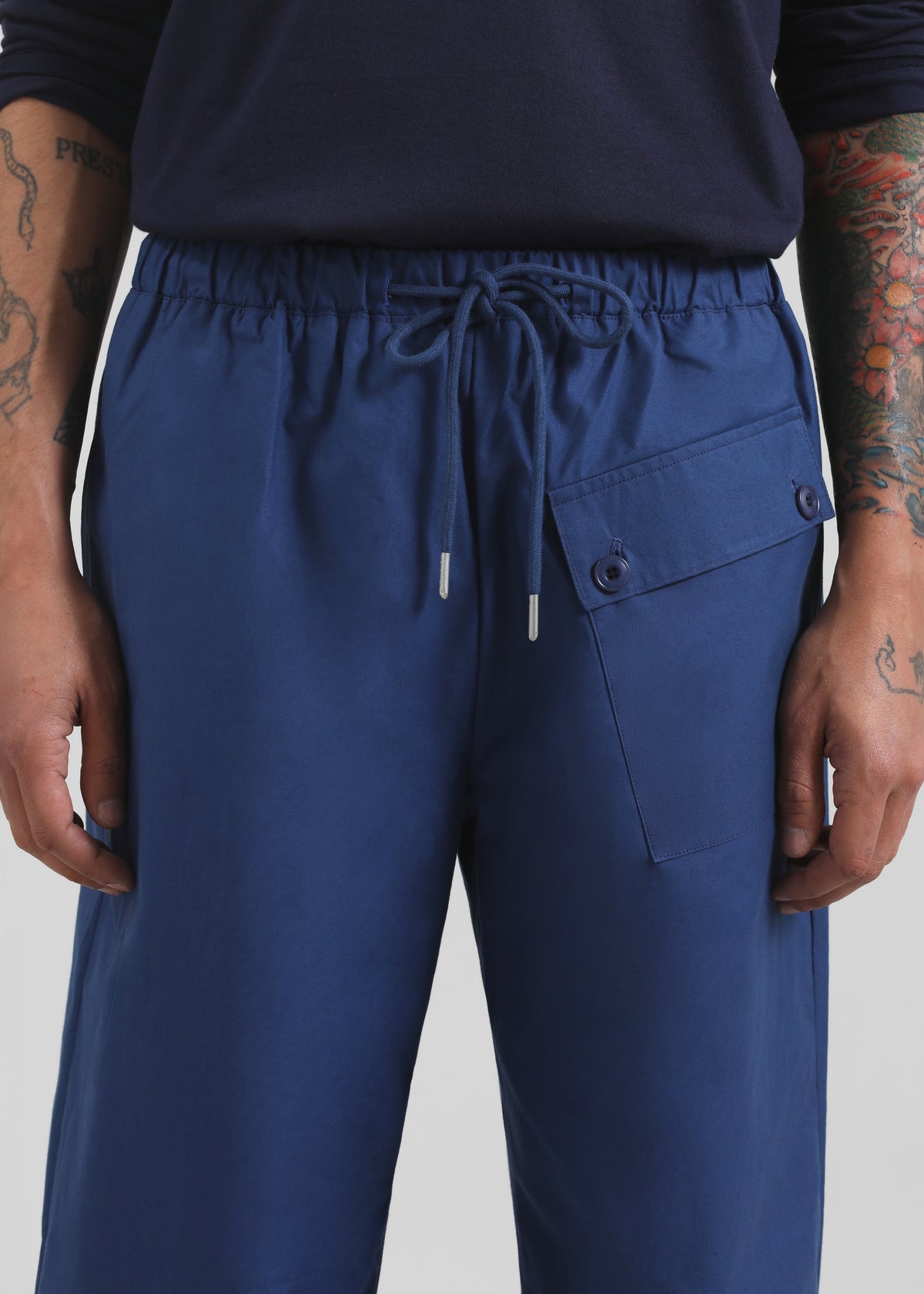 Darien Cotton Joggers - Cobalt β view 2 of 7
