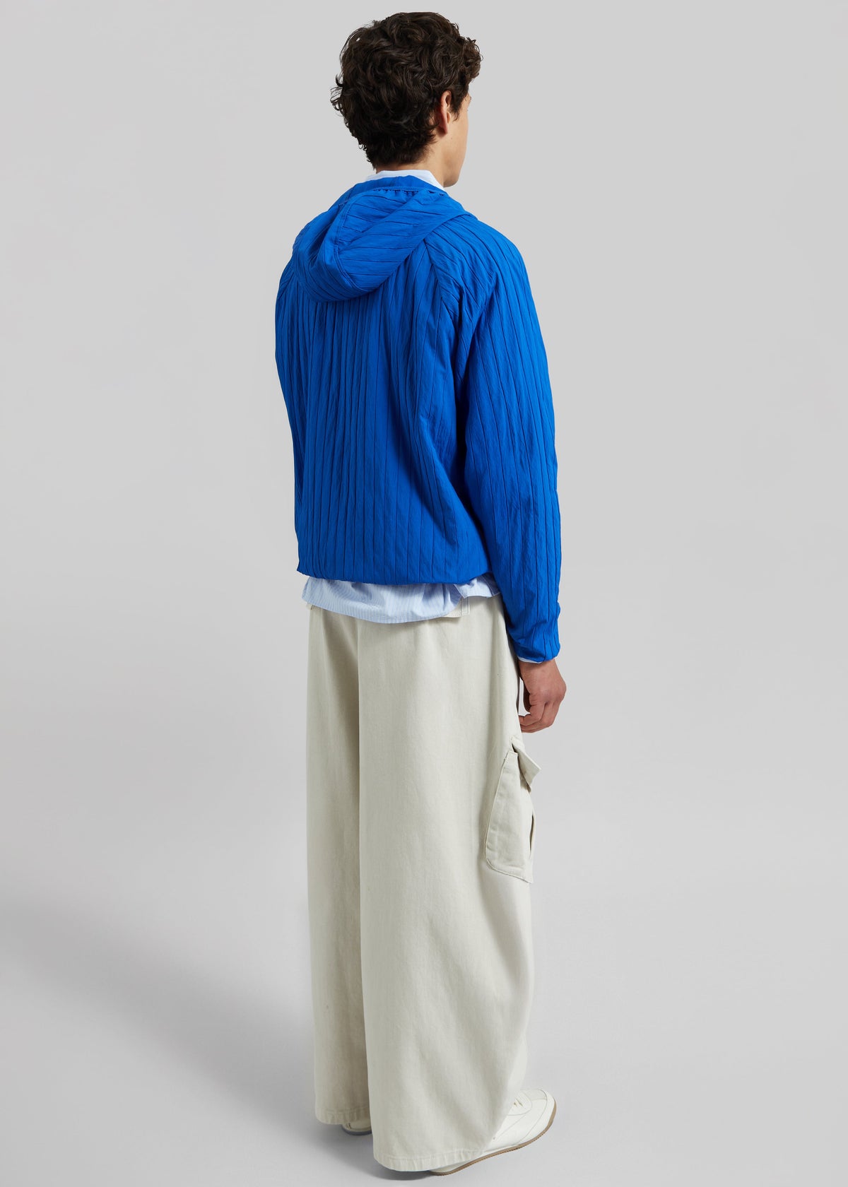 Dario Textured Hoodie - Cobalt β view 7 of 7